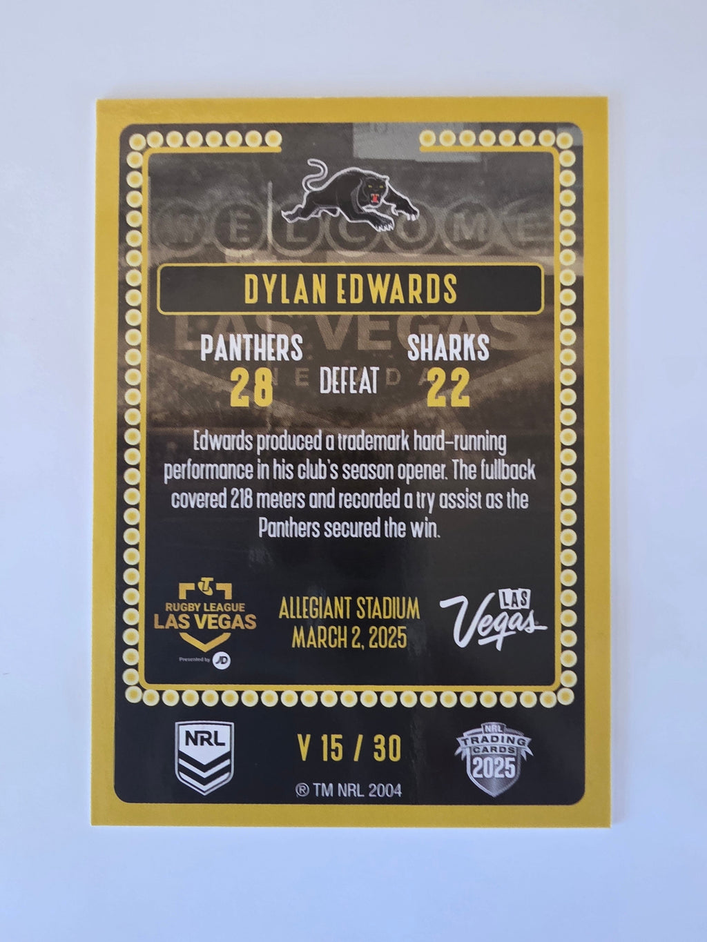 NRL 2025 Elite | 2025 Vegas Round | #V15 | Dylan Edwards | Panthers