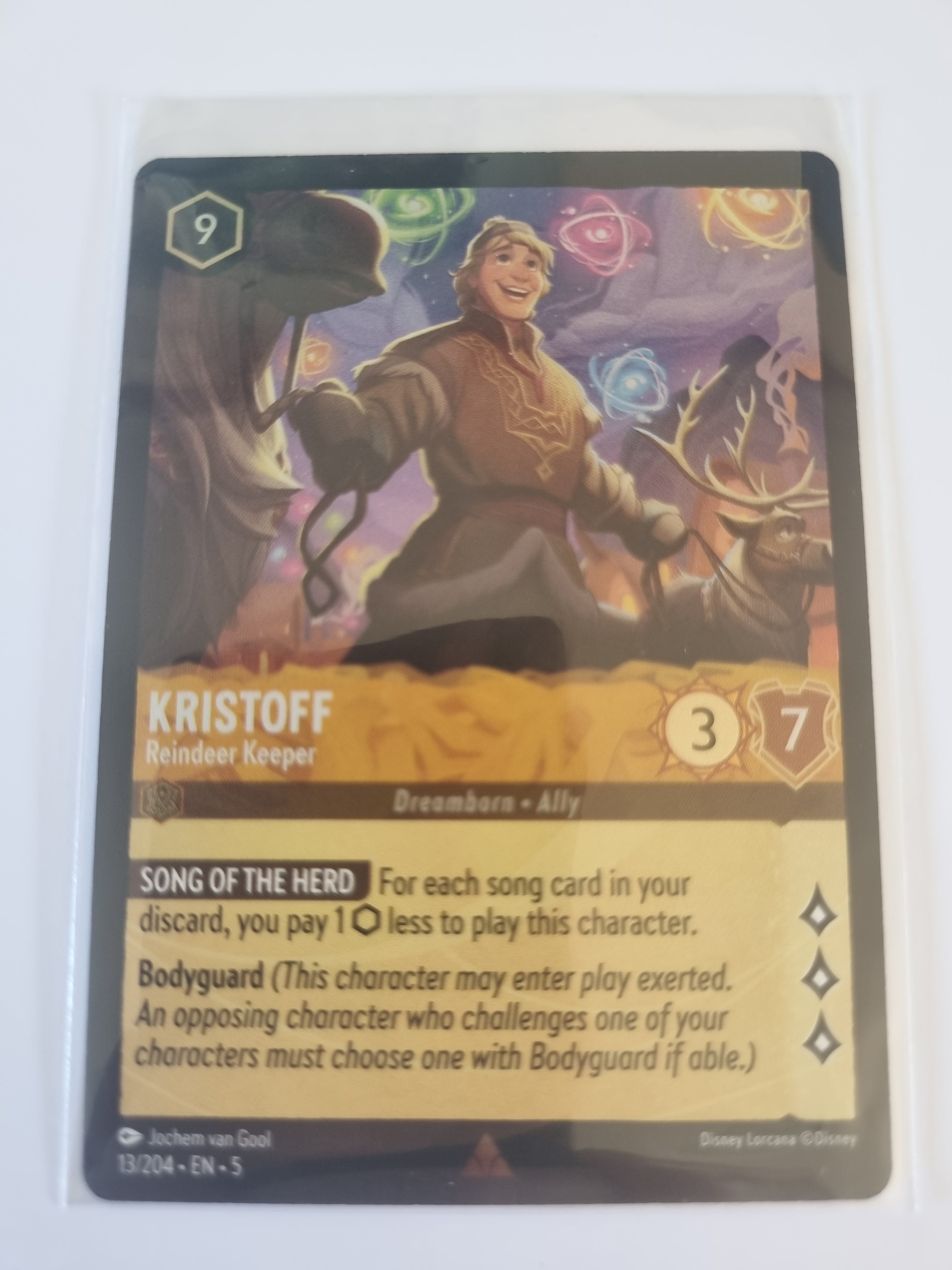 Shimmering Skies - Coldfoil - Kristoff - Reindeer Keeper - 13/204 - Rare