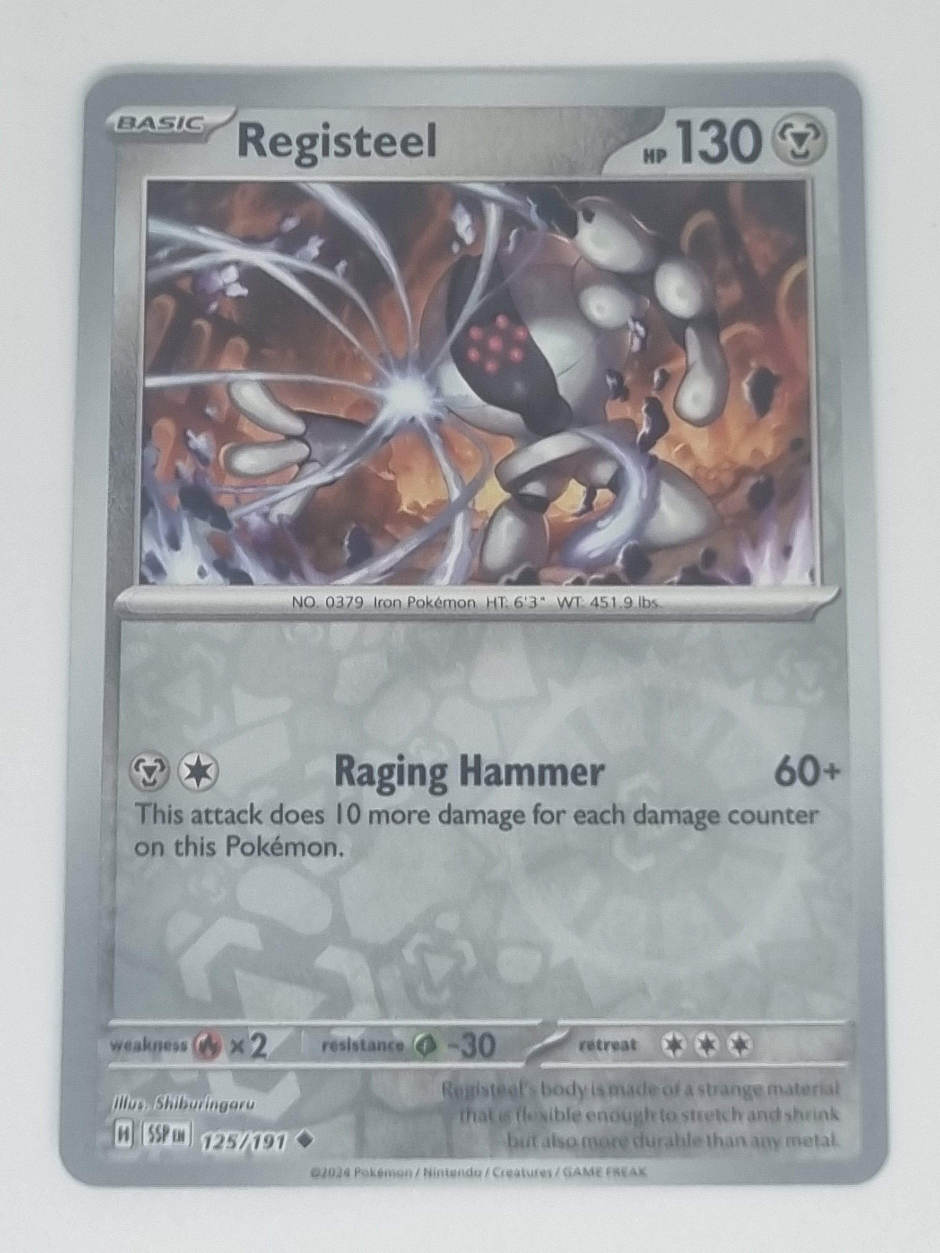 Pokemon TCG - Surging Sparks - #125/191 - Reverse Holo - Registeel - Uncommon
