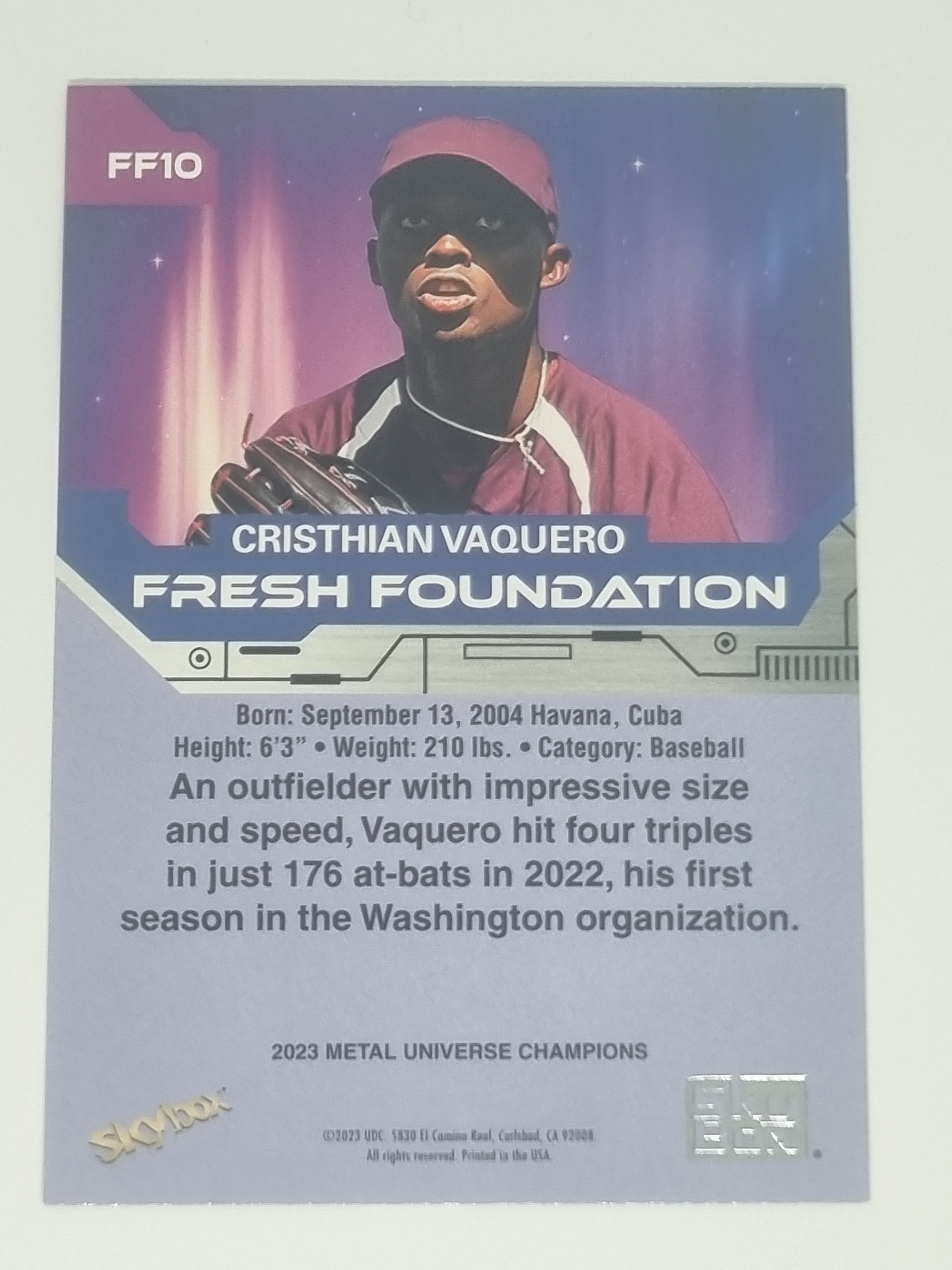 2023 Metal Universe Champions - Fresh Foundations - #FF10 - Cristhian Vaquero