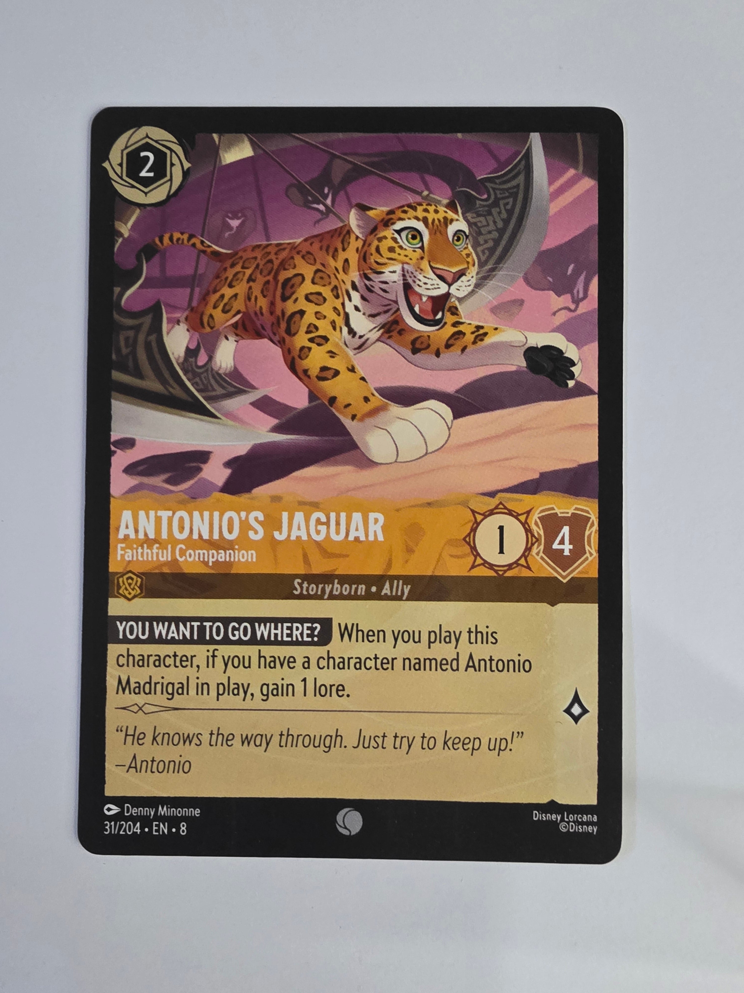 Disney Lorcana Reign of Jafar | Antonio's Jaguar Faithful Companion | #031 | Common