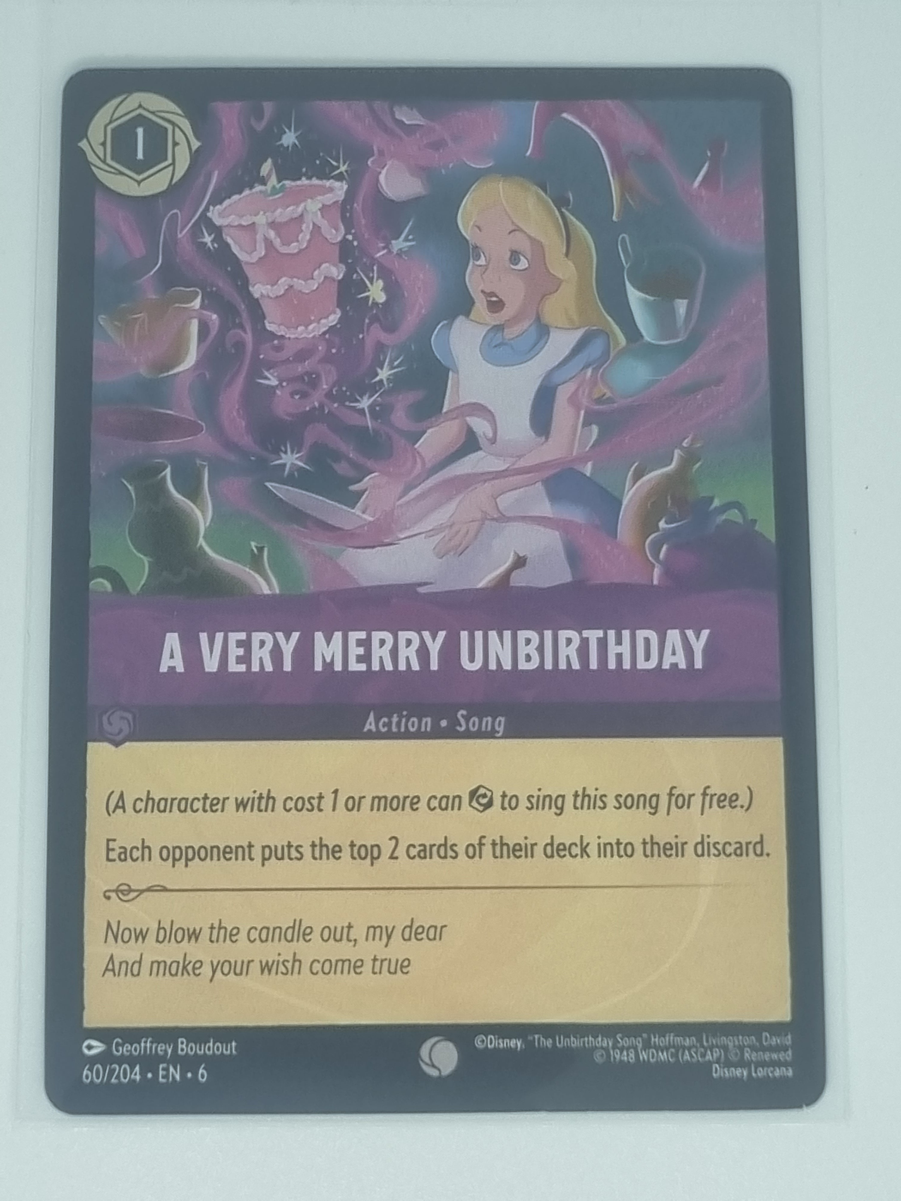 Lorcana Azurite Sea - COLDFOIL - Very Merry Unbirthday - #60/204 - Common