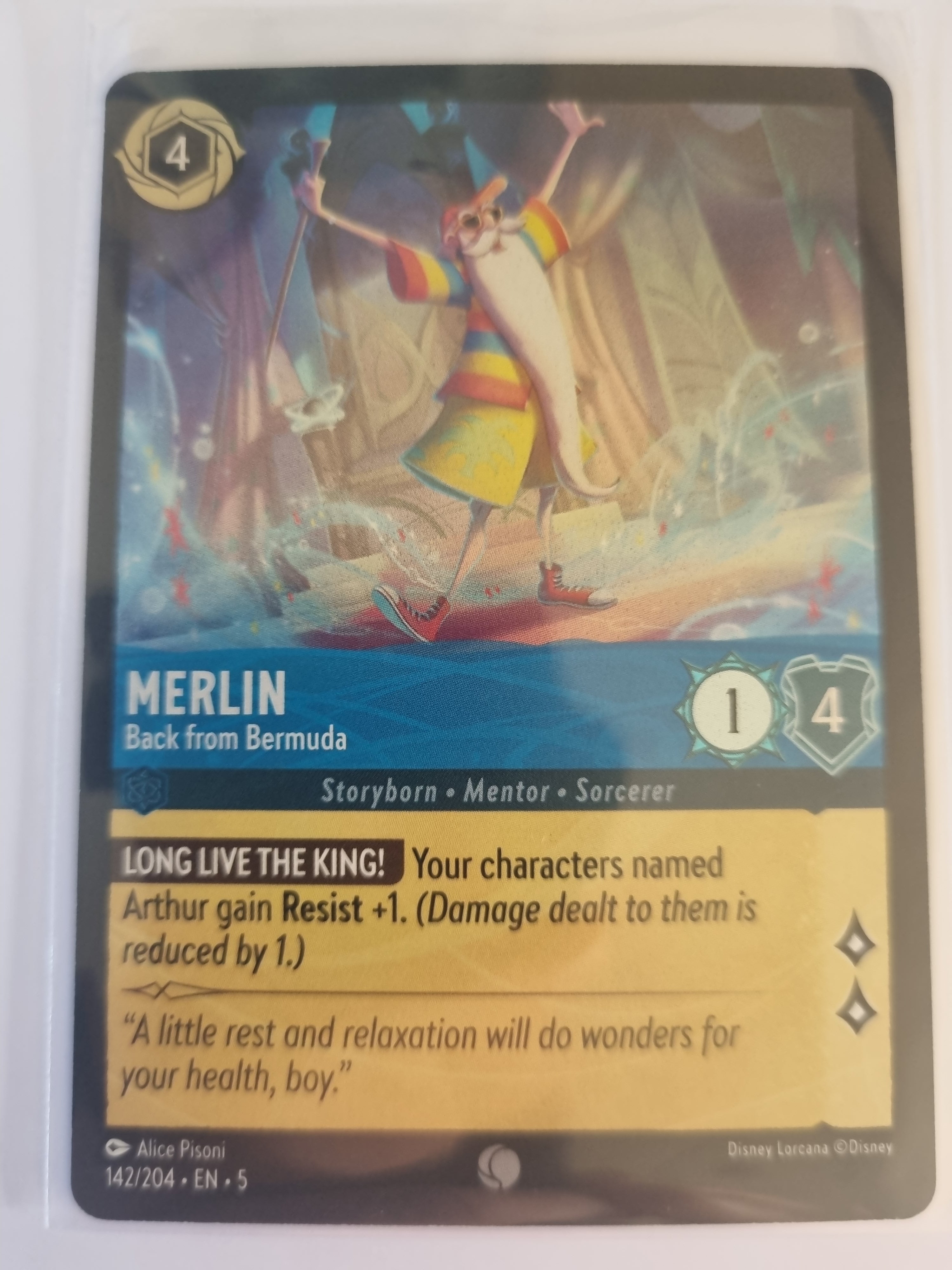 Shimmering Skies - Coldfoil - Merlin - Back FromBermuda - 142/204 - Common
