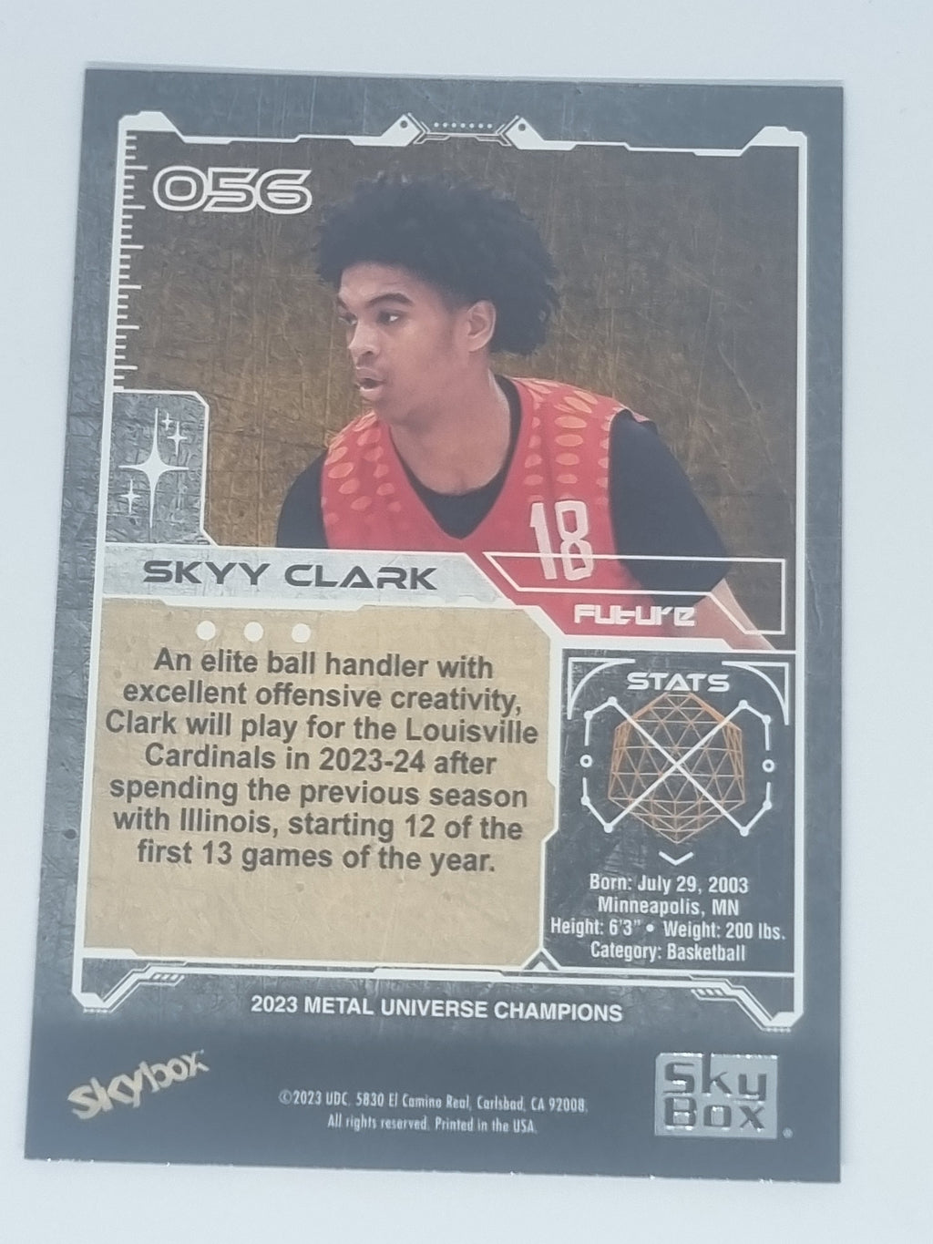 2023 Skybox Metal Universe Champions - #056 - Skyy Clark