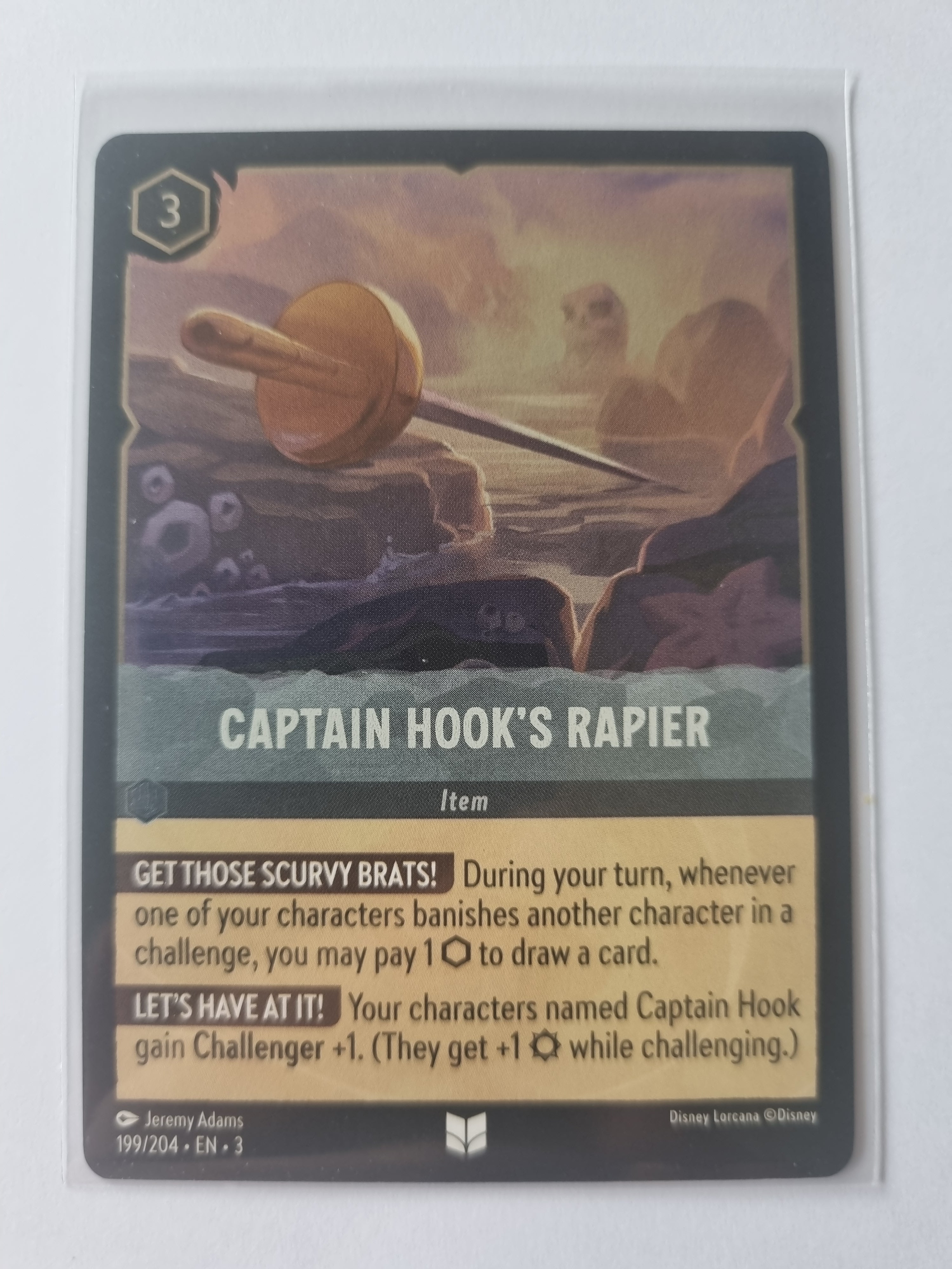 Into the Inklands - Coldfoil - Captain Hook's Rapier - 199/204 - Uncommon