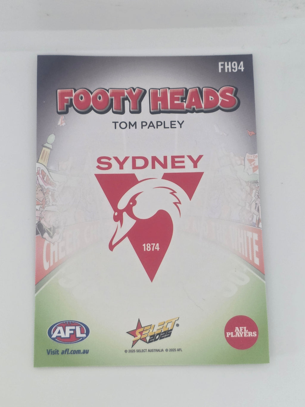 AFL Footy Stars 2025 | Footy Heads | #FH94 | T. Papley | Sydney Swans