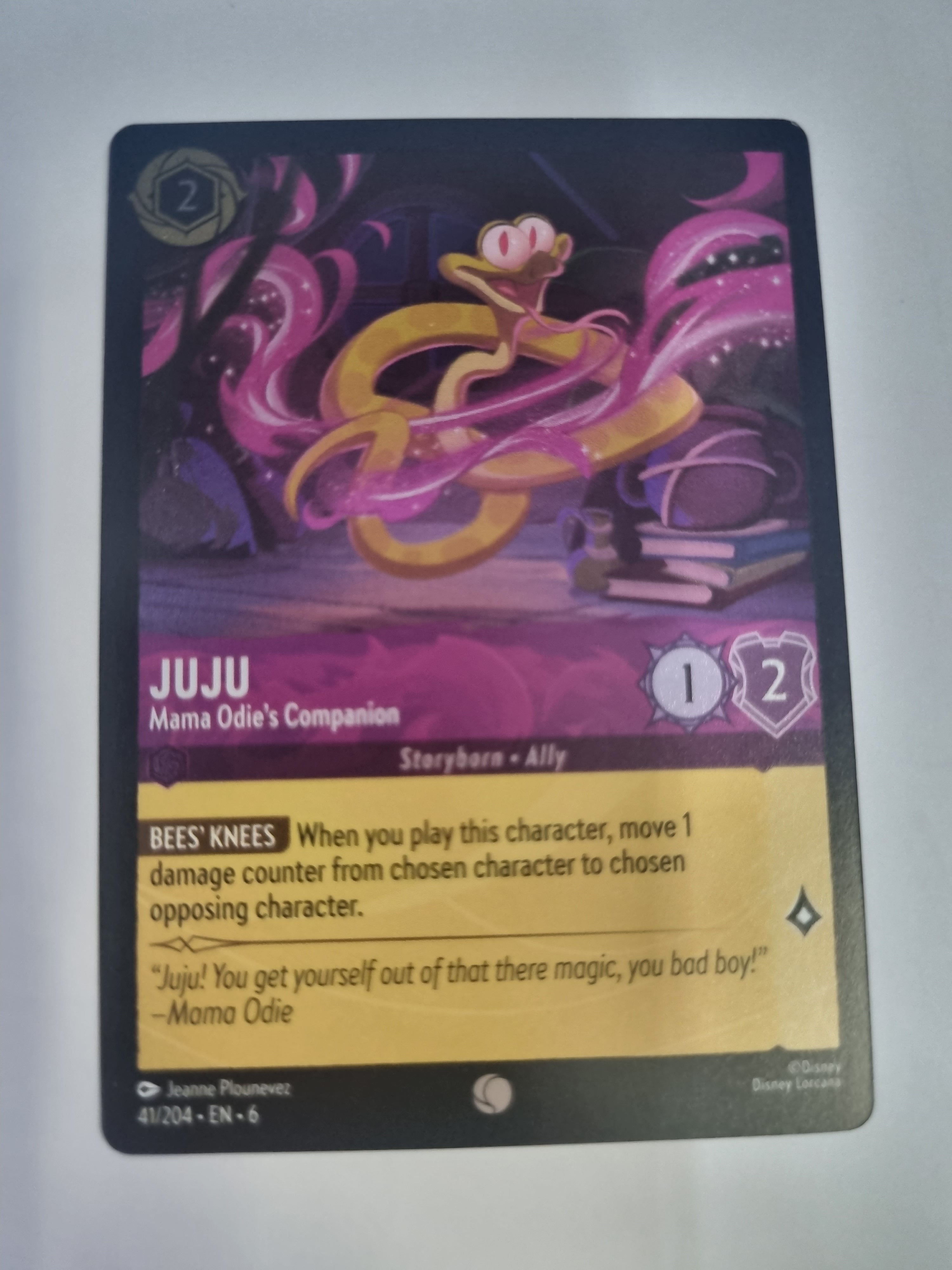 Lorcana Azurite Sea - COLDFOIL - Juju - Mama Odie's Companion - #41/204 - Common