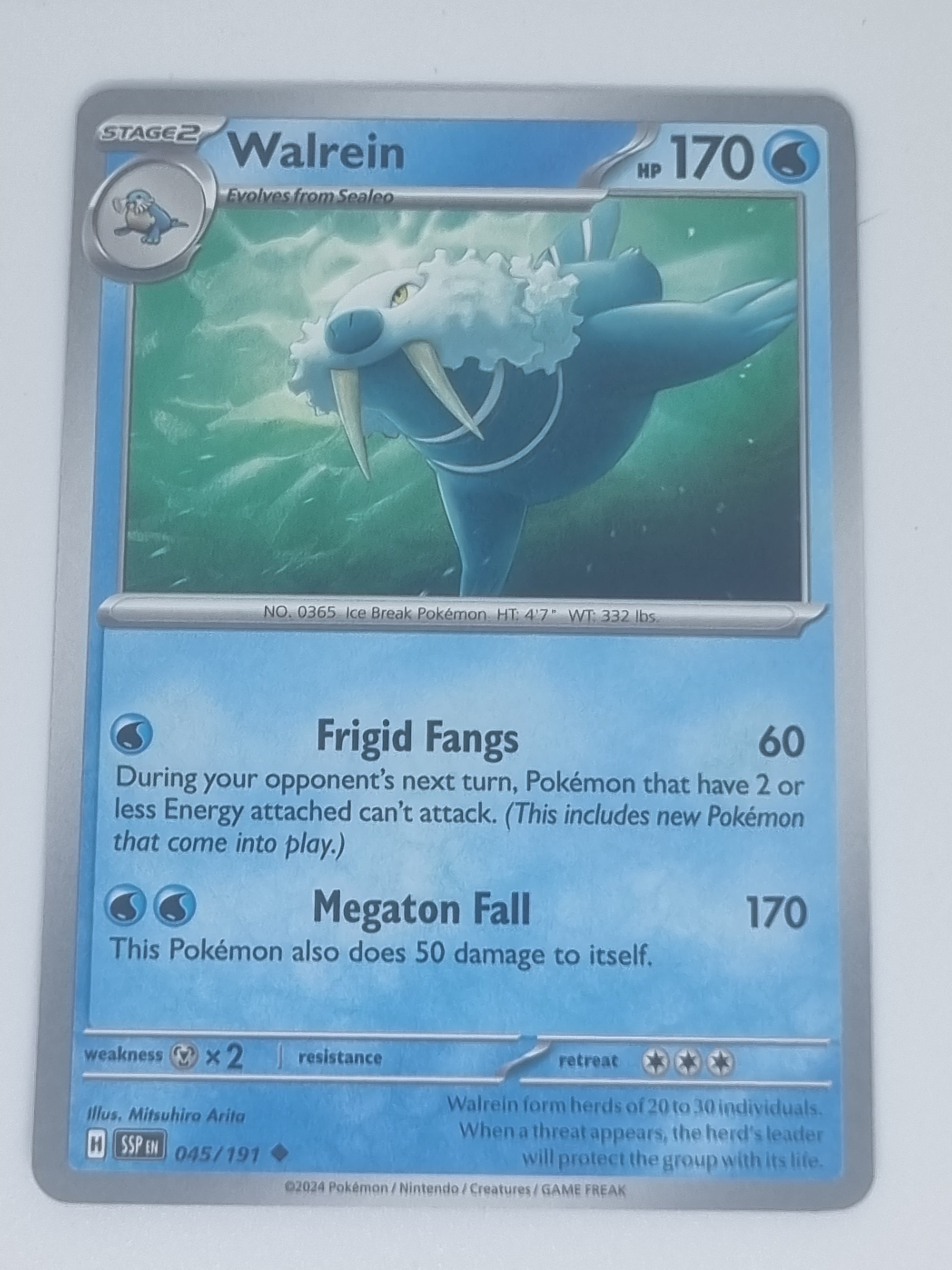 Pokemon TCG - Surging Sparks - #045/191 - Walrein - Uncommon