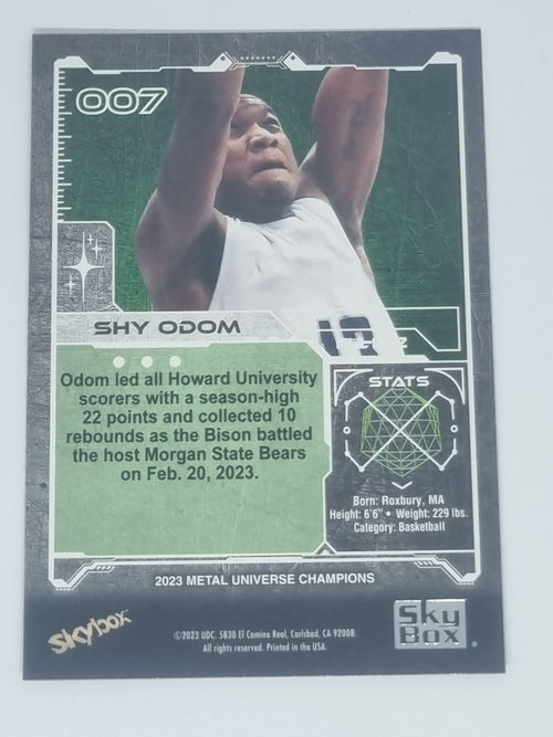 2023 Skybox Metal Universe Champions - #007 - Shy Odom