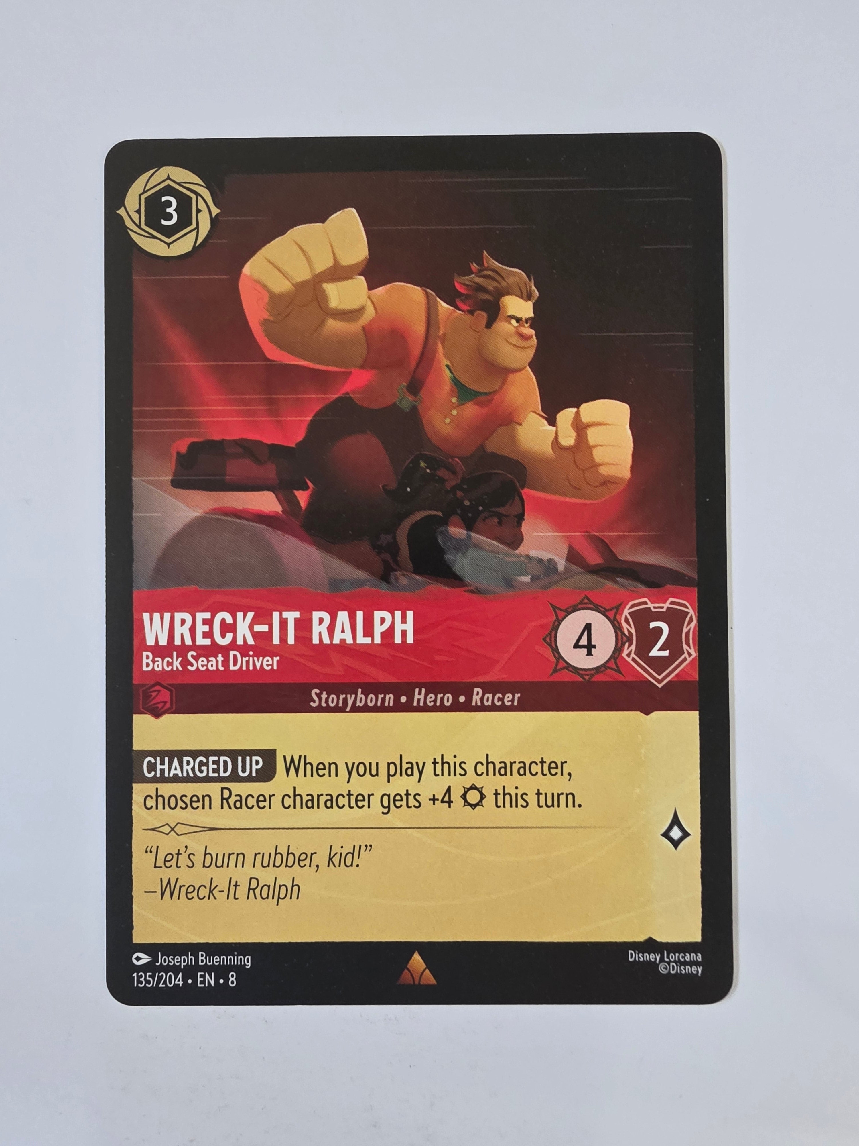 Disney Lorcana Reign of Jafar | Wreck-It Ralph Back Seat Driver | #135 | Rare