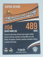 24-25 LUXE Cricket - 23/24 Team of the Tournament #TT04 Sophie Devine - Scorchers