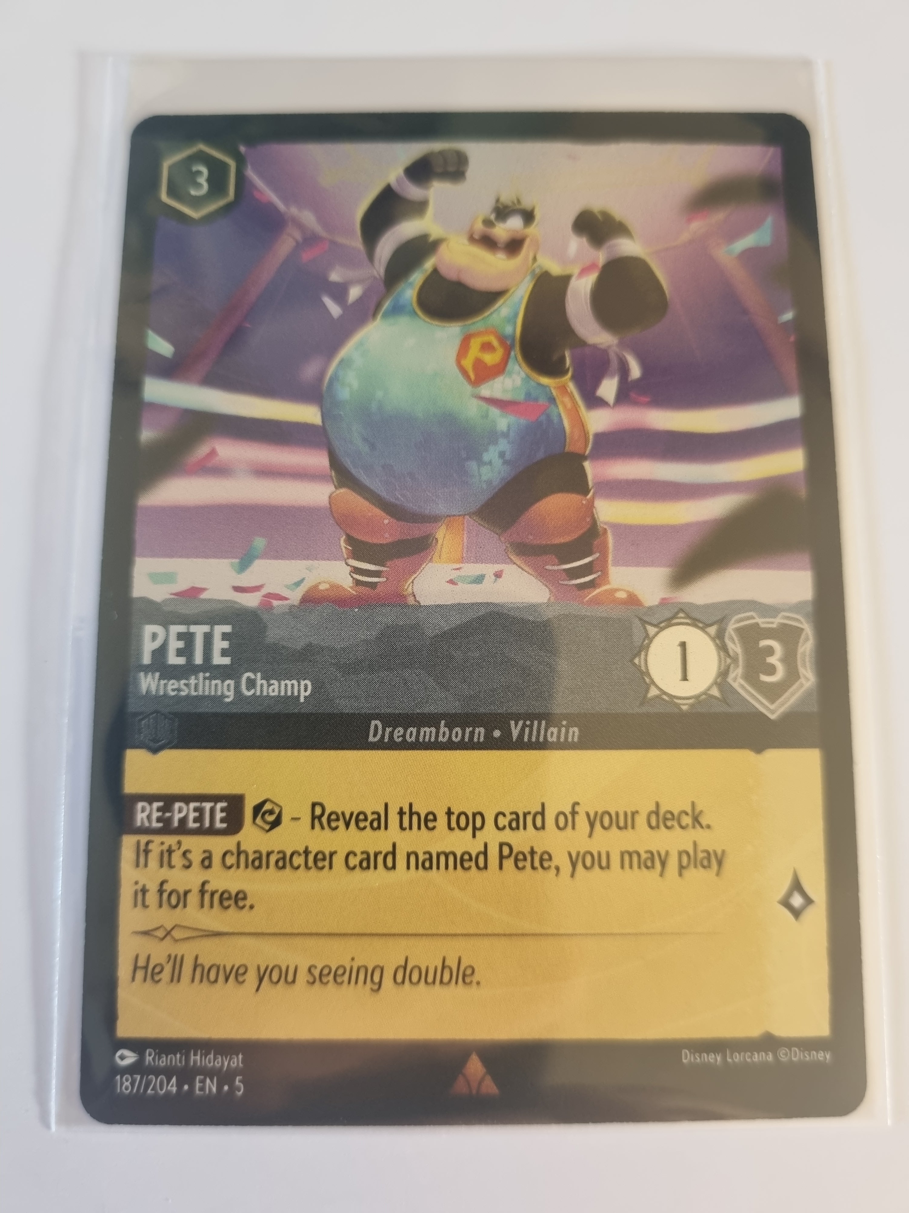 Shimmering Skies - Coldfoil - Pete - Wrestling Champ - 187/204 - Rare