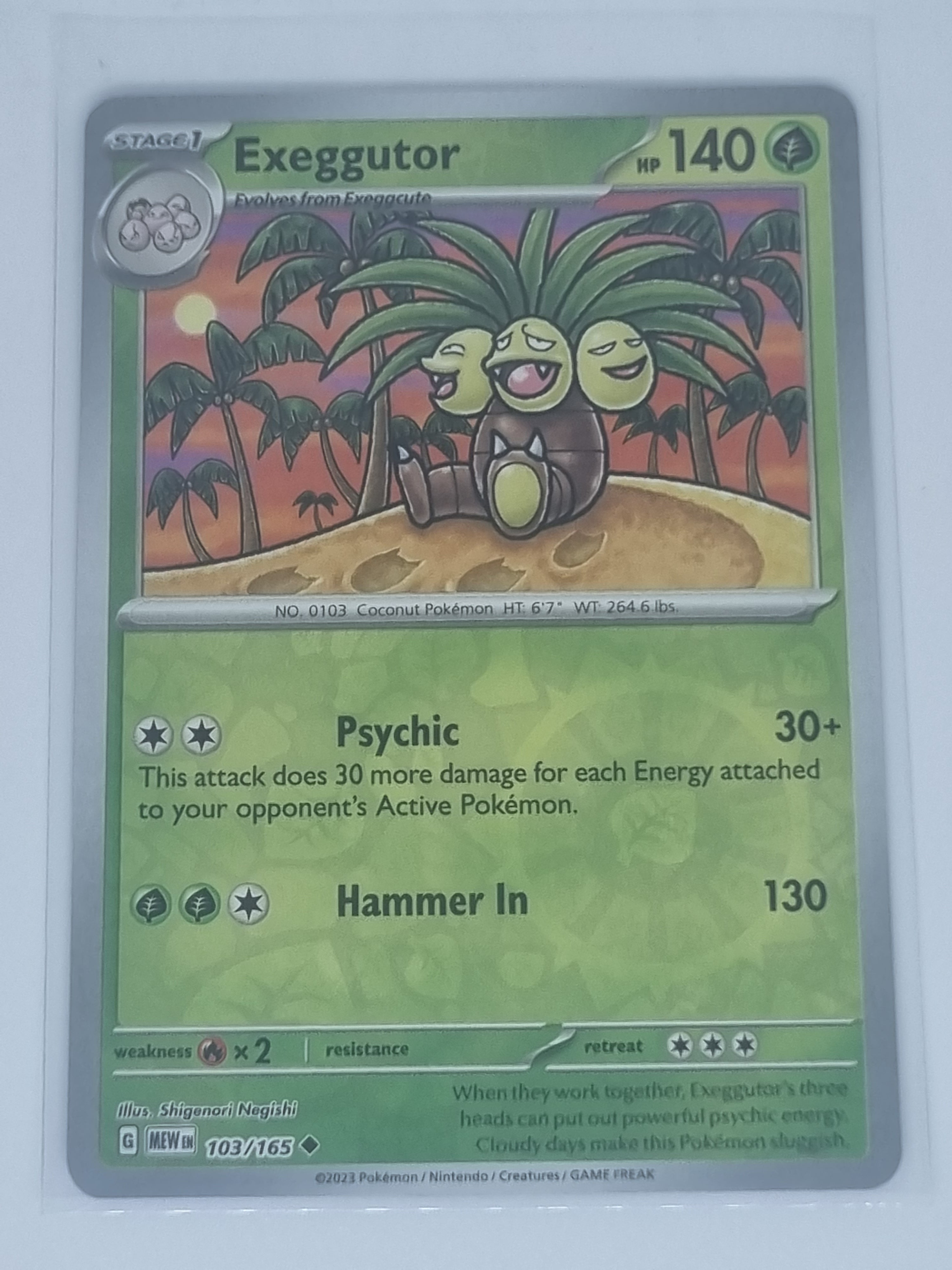 Pokemon TCG - Pokemon 151 - #103/165 - Reverse Holo - Exeggutor - Uncommon