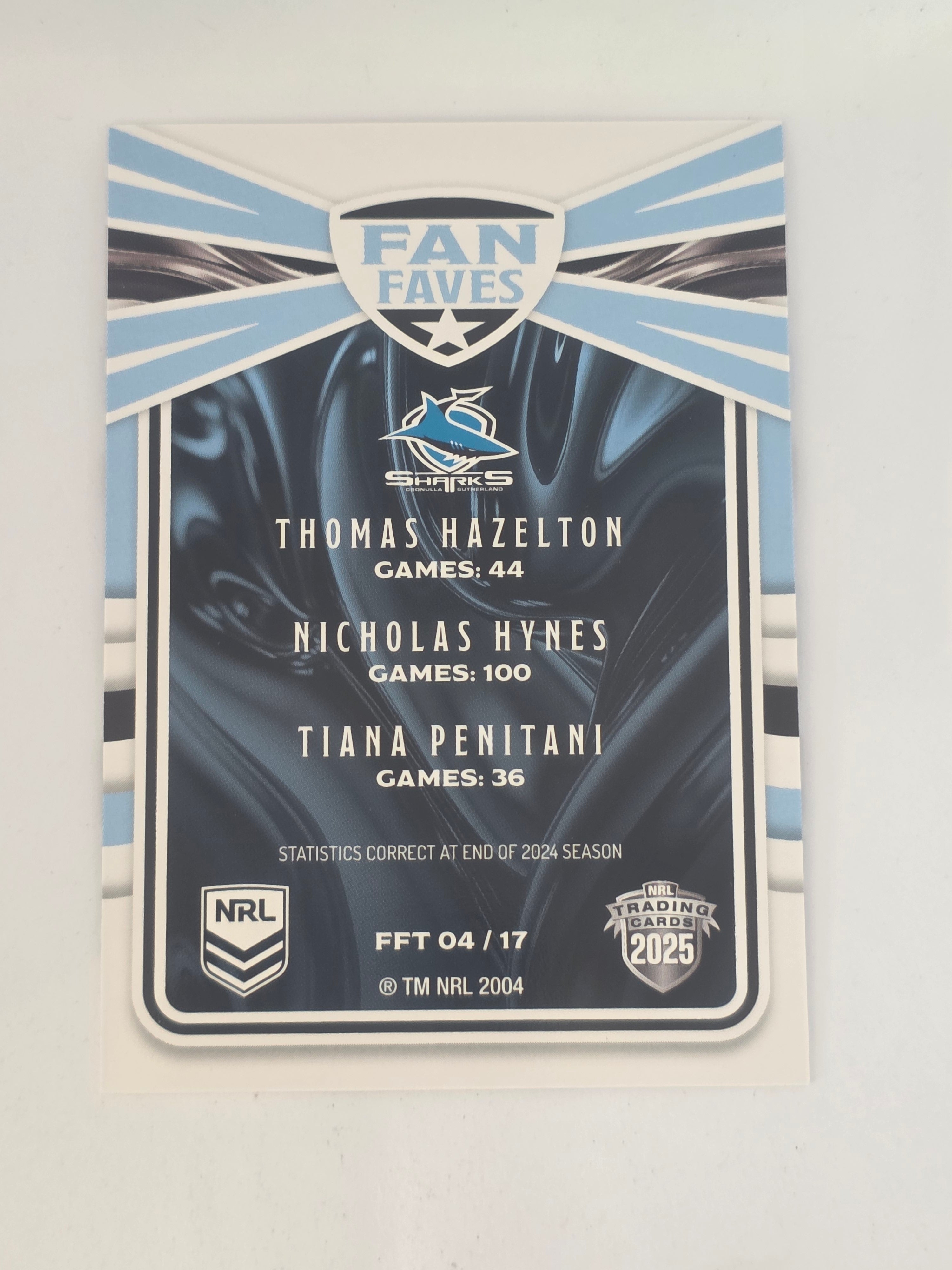 NRL 2025 Traders Titanium| Fan Favourites Team | #FFT4 | Sharks