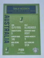 2024-25 LUXE Cricket Traders - Parallel - #P033 - Tahlia McGrath - Aust Test