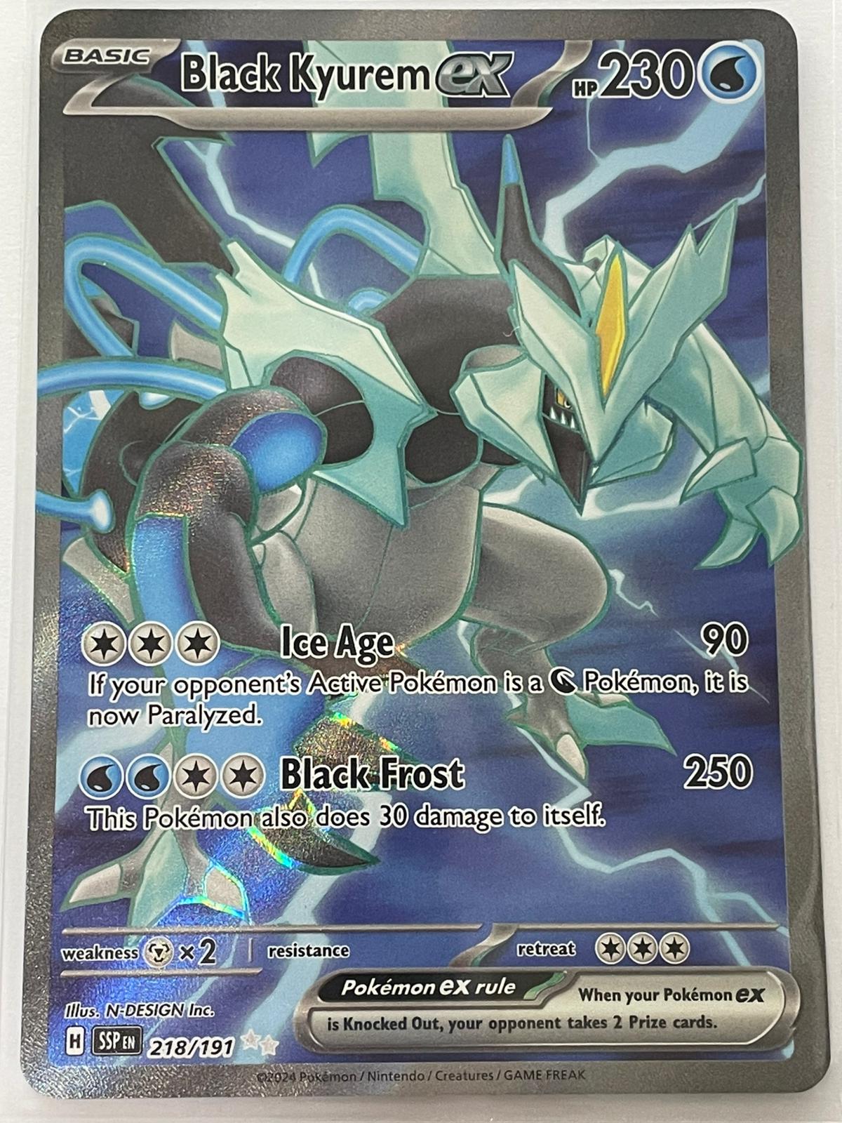 Pokemon TCG - Surging Sparks - #218/191 - Black Kyurem EX - Full Art