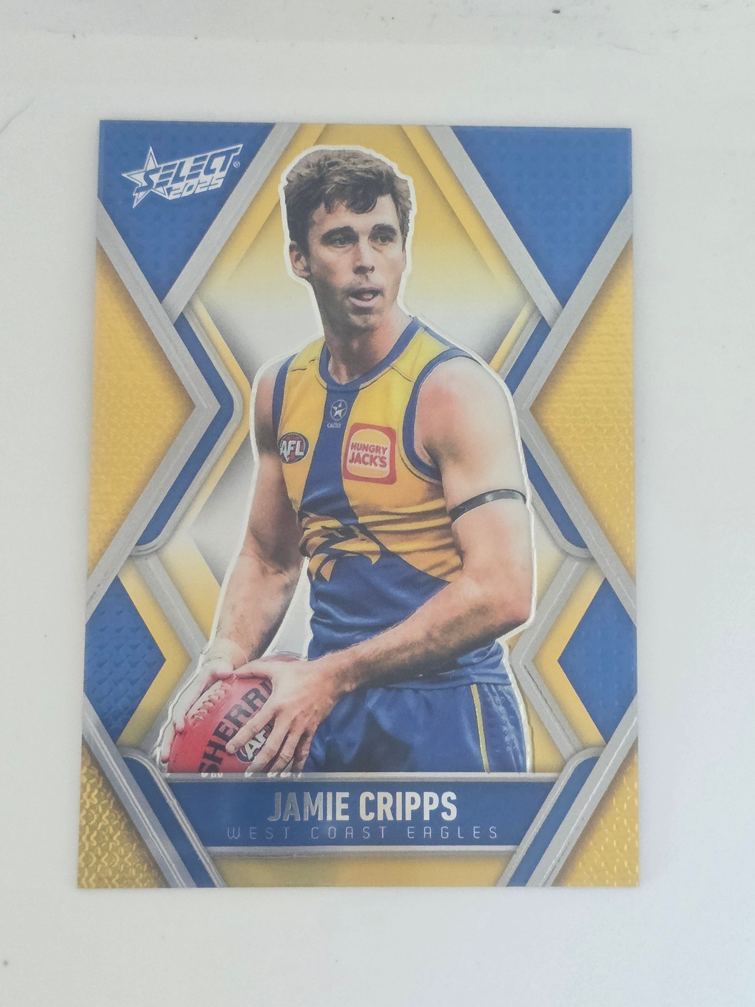 AFL Footy Stars 2025 | Luminous Base | #L179 | J. Cripps | West Coast Eagles