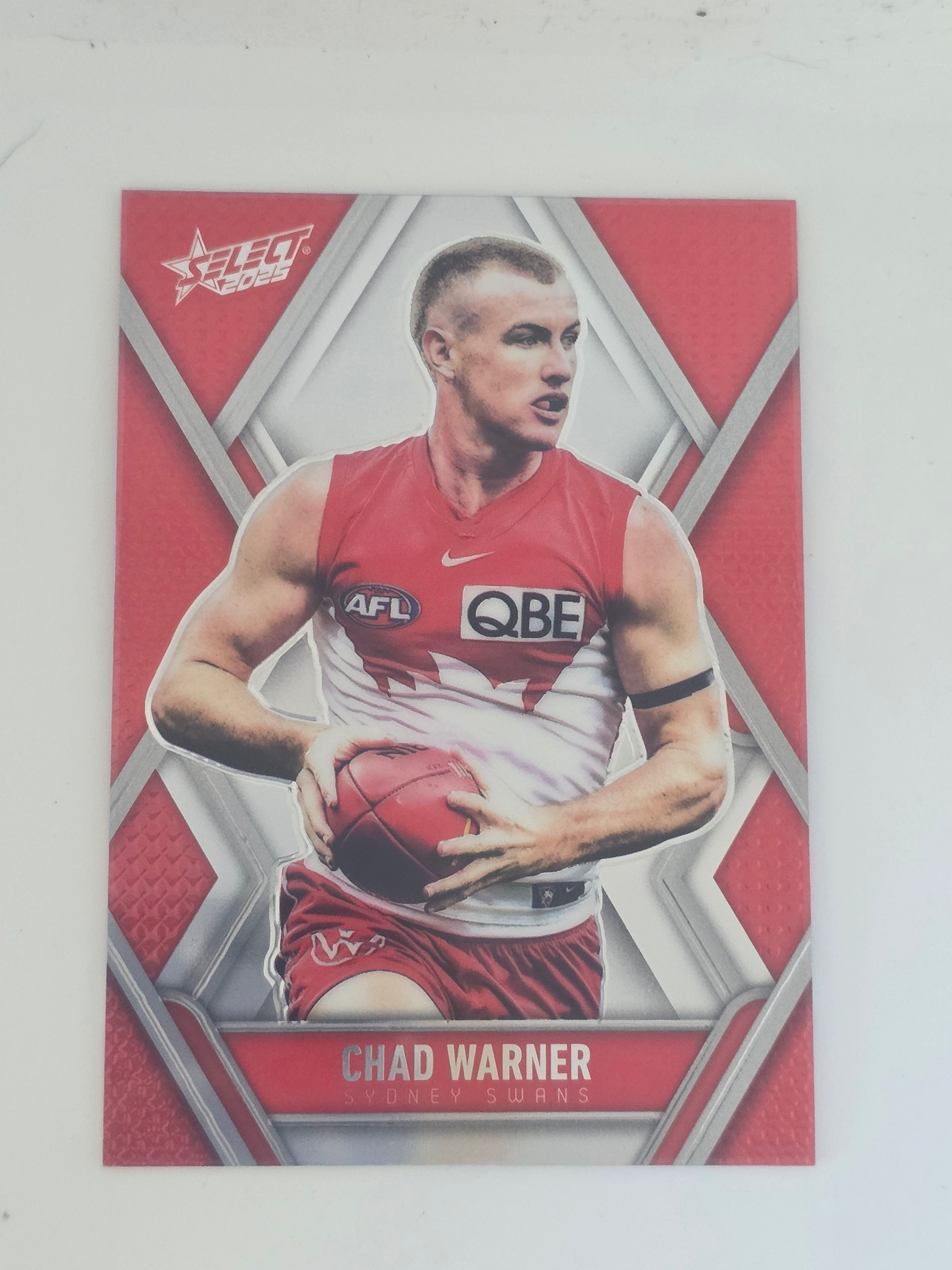 AFL Footy Stars 2025 | Luminous Base | #L176 | C. Warner | Sydney Swans