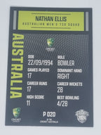 2024-25 LUXE Cricket Traders - Parallel - #P020 - Nathan Ellis - Aust T20
