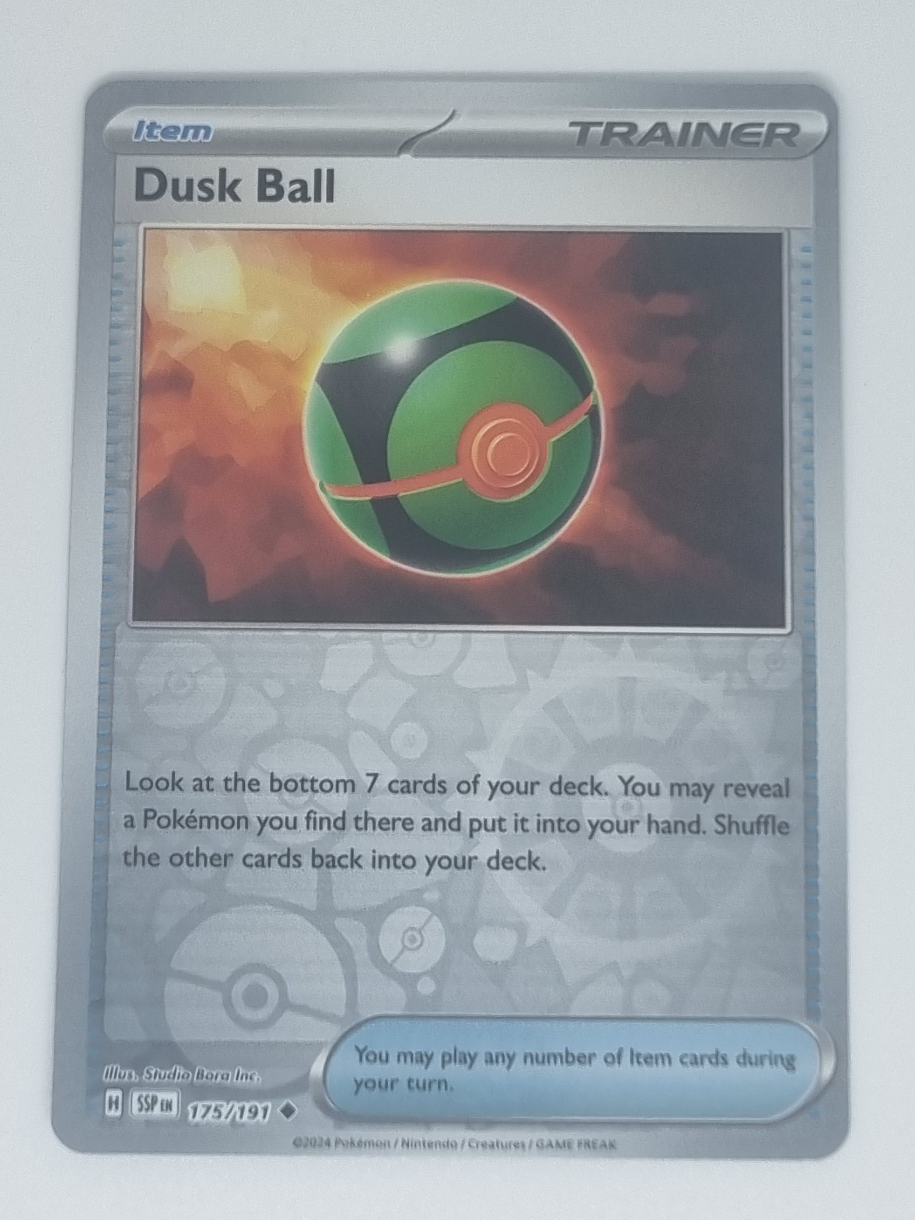 Pokemon TCG - Surging Sparks - #175/191 - Reverse Holo - Dusk Ball - Uncommon