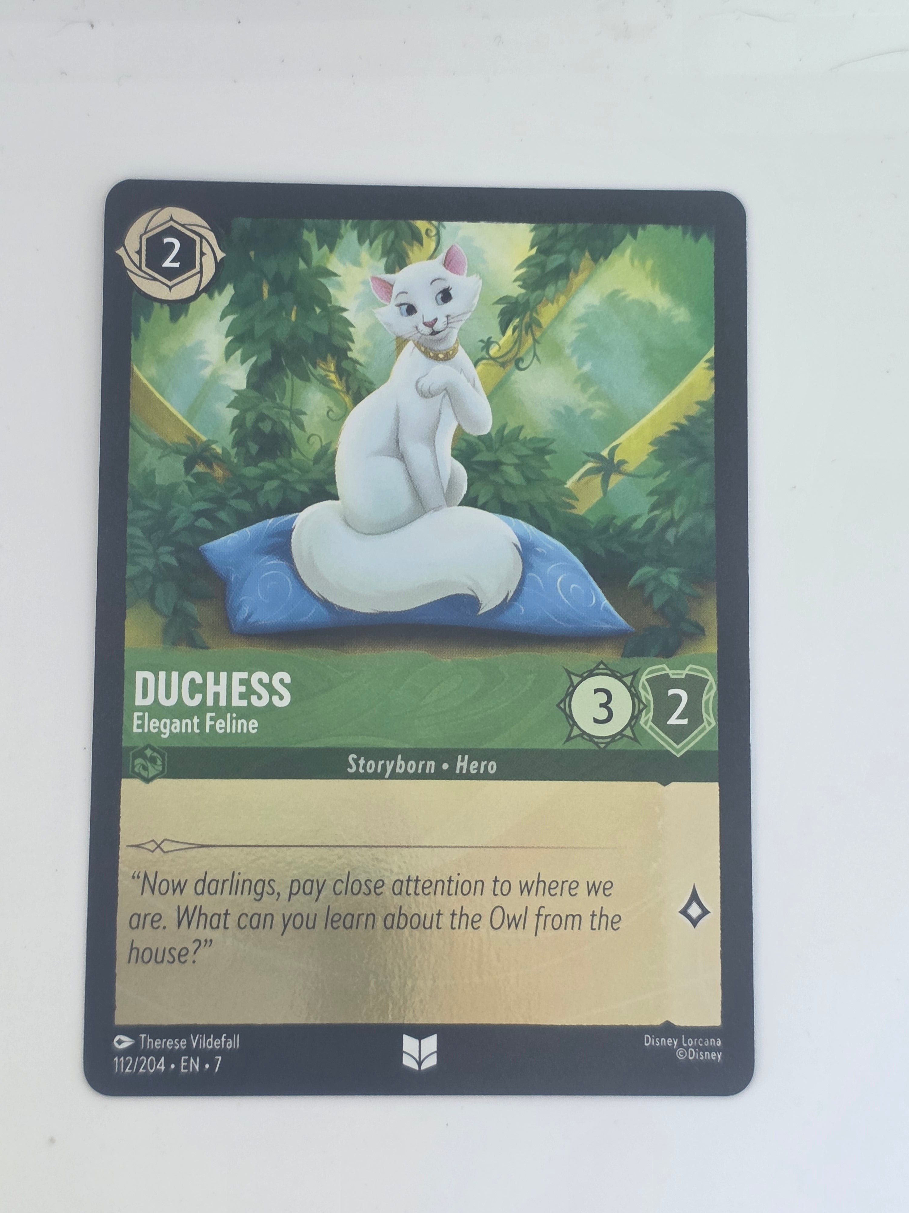 Lorcana | Archazia's Island COLDFOIL #112/204 | Duchess - Elegant Feline | U/C