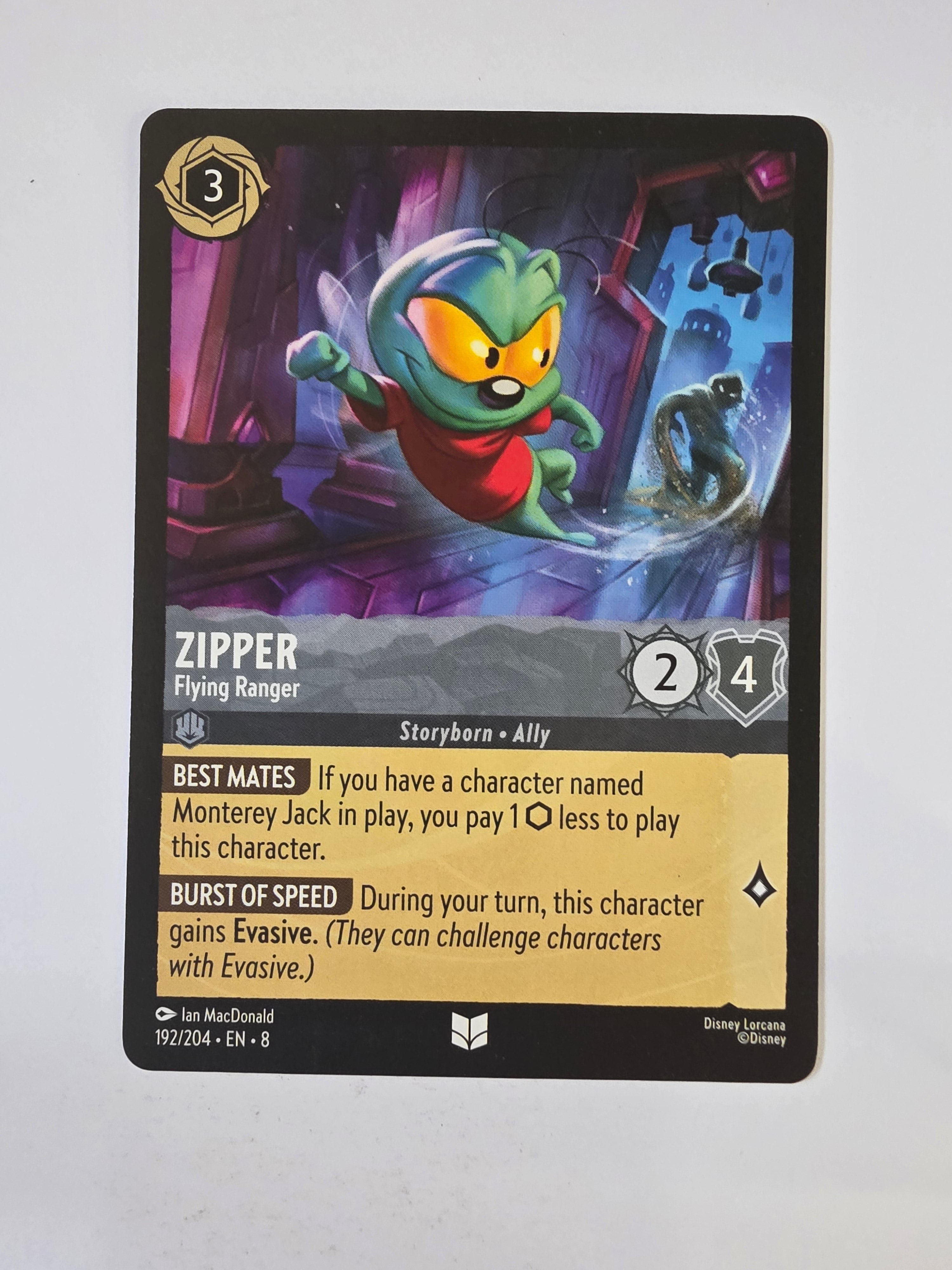 Disney Lorcana Reign of Jafar | Zipper Flying Ranger | #192 | Uncommon