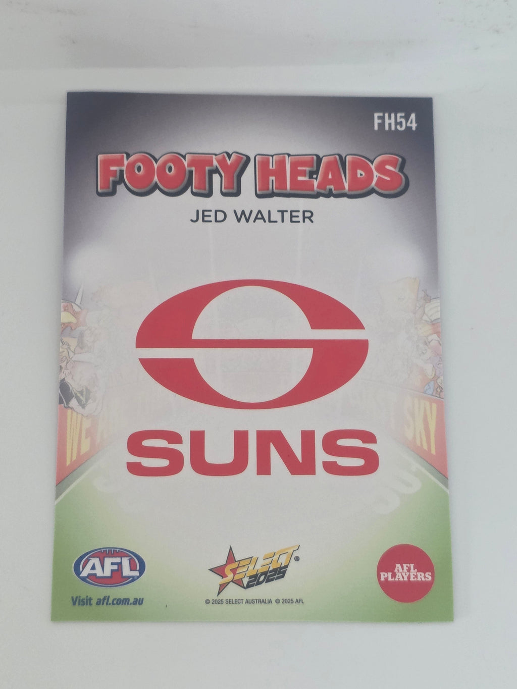 AFL Footy Stars 2025 | Footy Heads | #FH54 | J. Walter | Gold Coast Suns