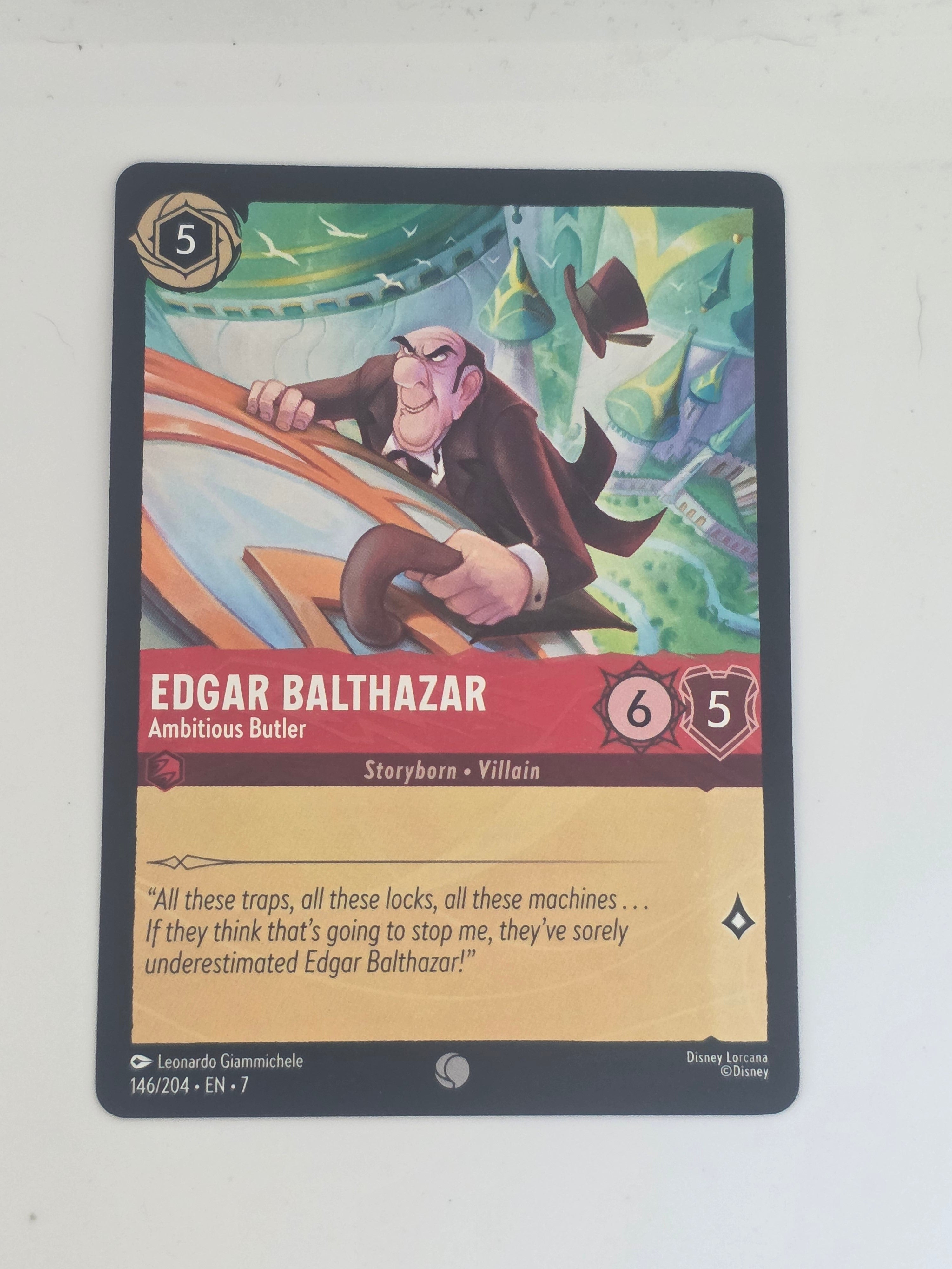 Lorcana | Archazia's Island #146/204 Edgar Balthazar - Ambitious Butler | Common