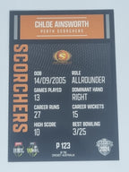 2024-25 LUXE Cricket Traders - Parallel - #P123 - Chloe Ainsworth - Scorchers