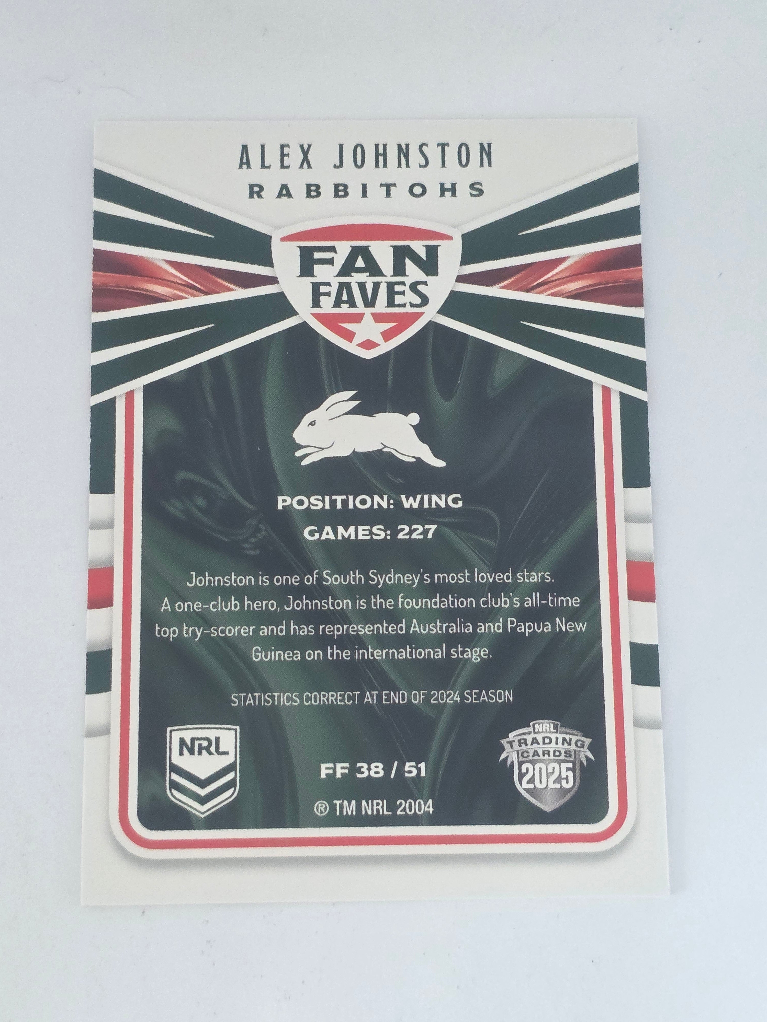 NRL 2025 Traders | Fan Favourites | #FF38 | Alex Johnston | Rabbitohs