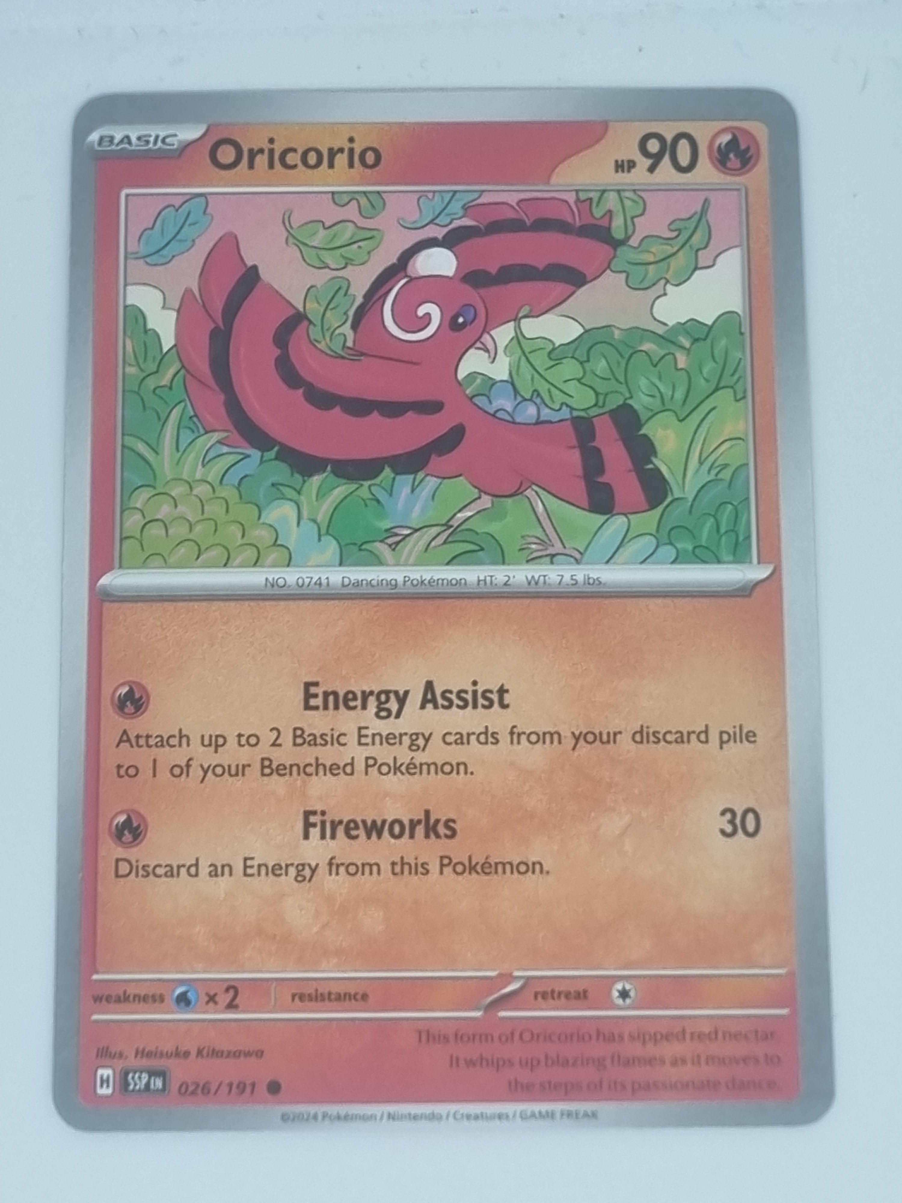 Pokemon TCG - Surging Sparks - #026/191 - Oricorio - Common