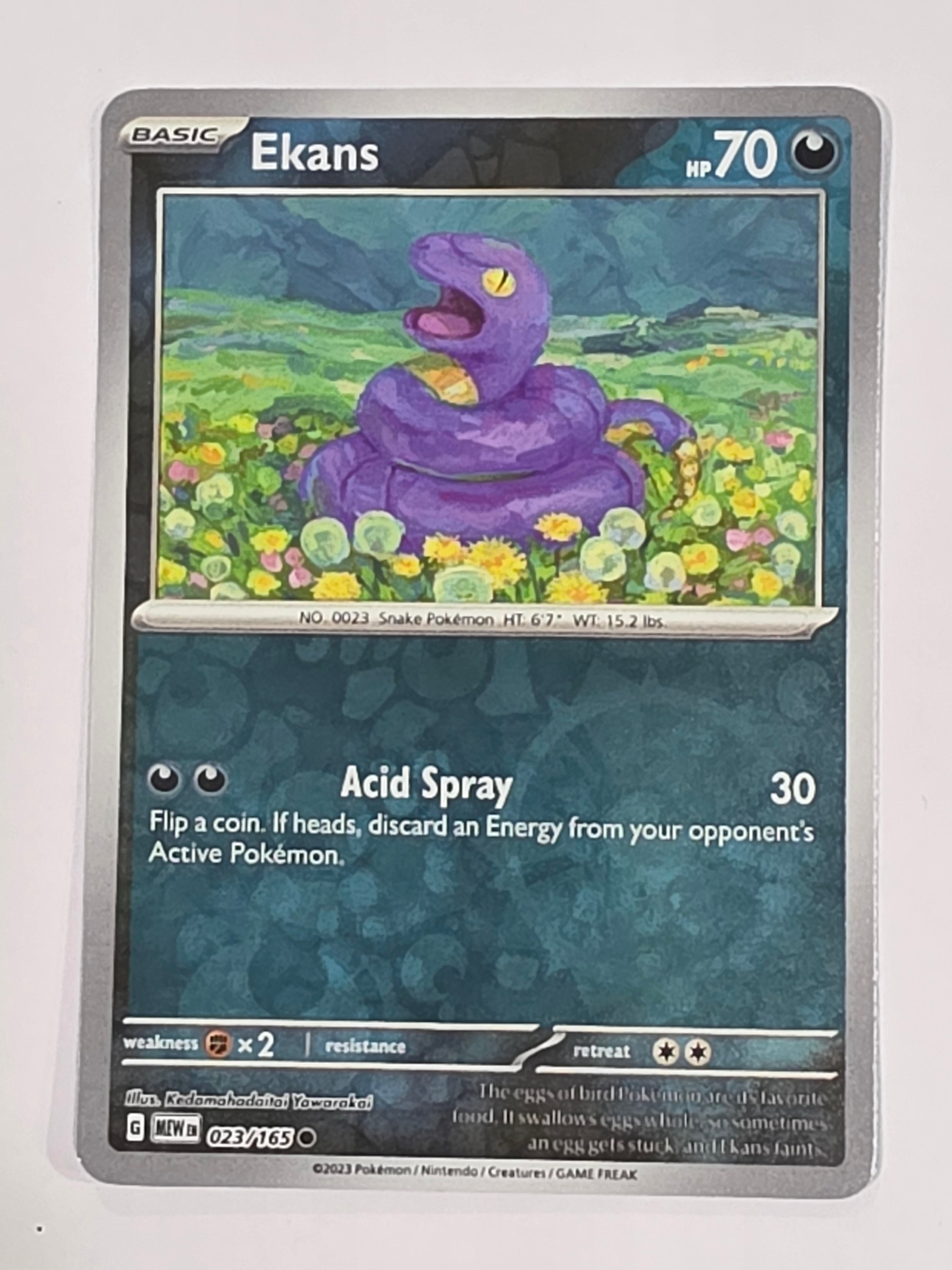 Pokemon TCG - Pokemon 151 - #023/165 - Reverse Holo - Ekans - Common