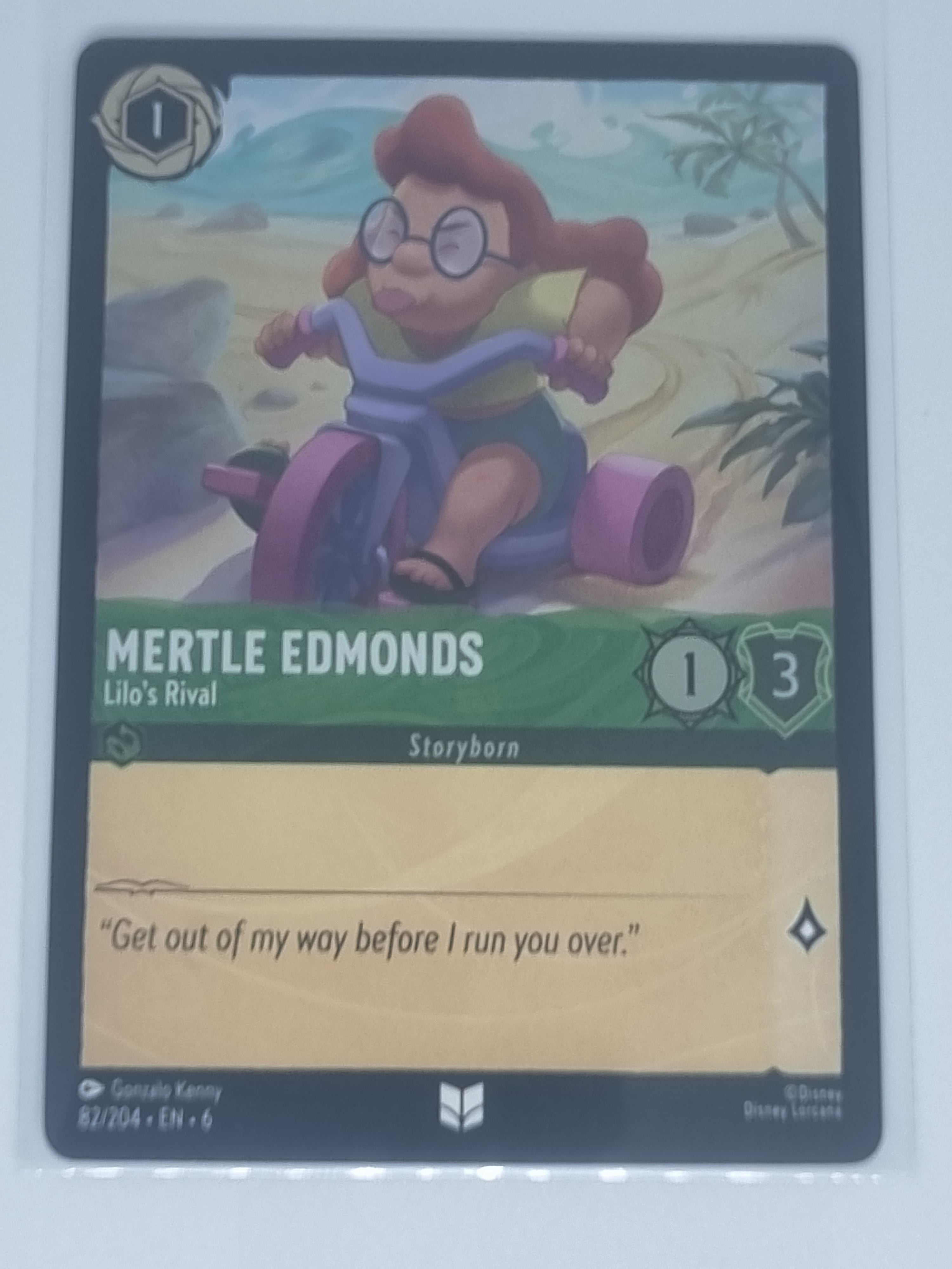 Lorcana Azurite Sea - COLDFOIL - Mertle Edmonds - Lilo's Rival - 82/204 Uncommon