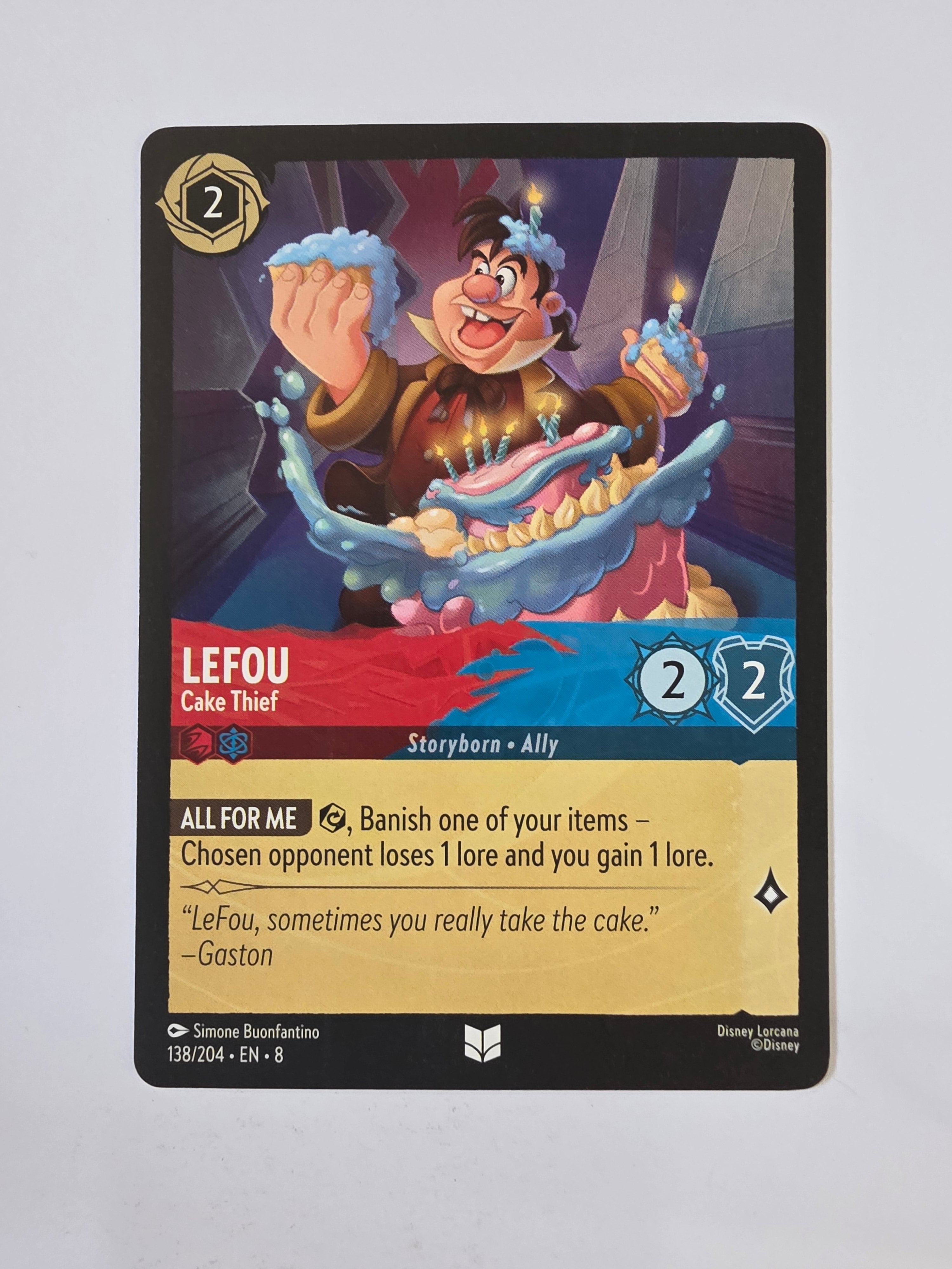 Disney Lorcana Reign of Jafar | LeFou Cake Thief | #138 | Uncommon