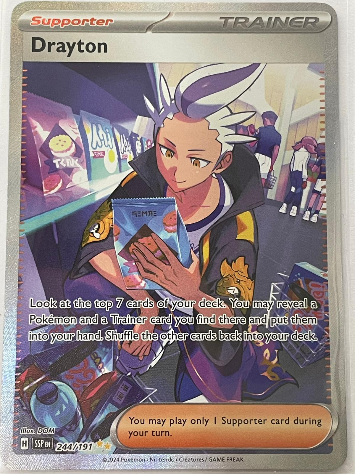 Pokemon TCG - Surging Sparks - #244/191 - Drayton - Special Illustration Rare