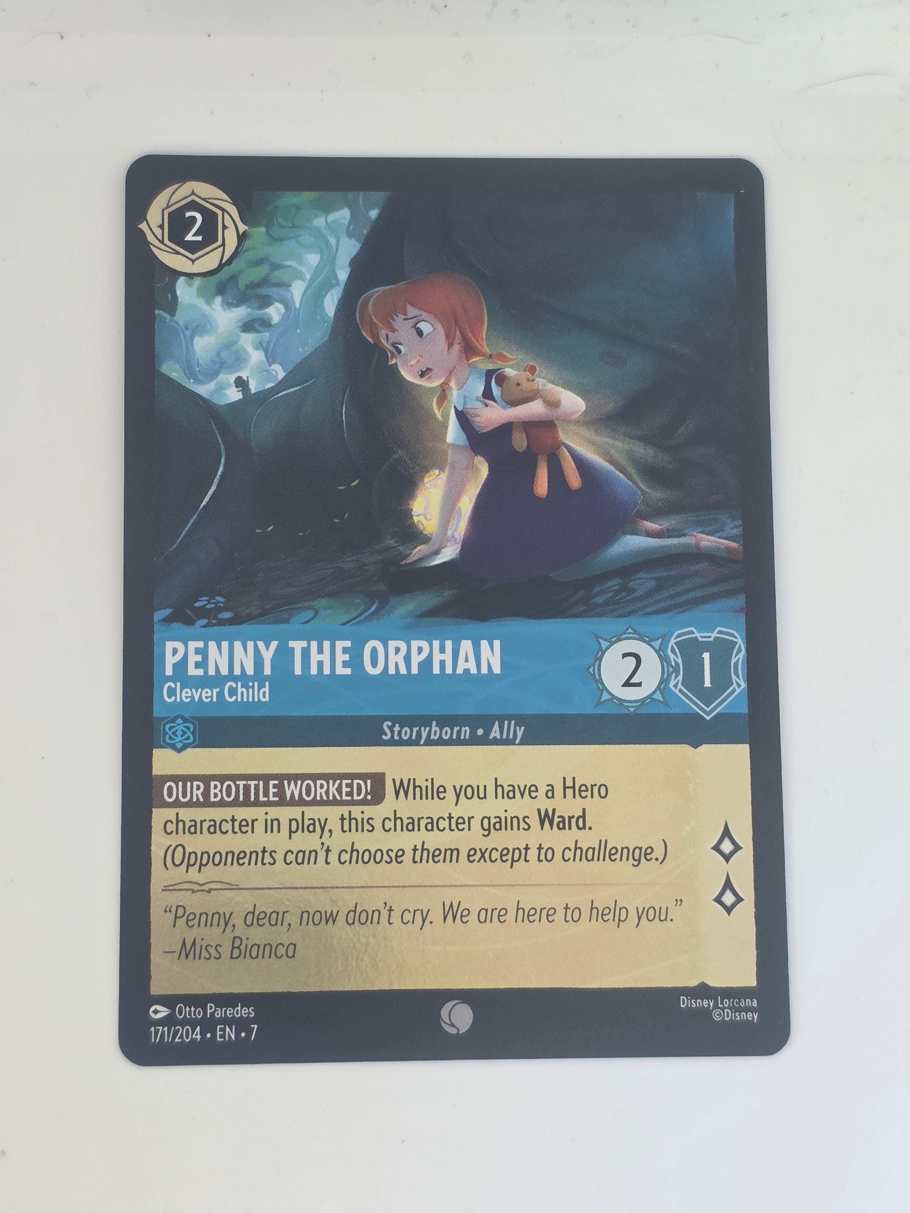 Lorcana Archazia's Island COLDFOIL #171/204 Penny The Orphan Clever Child Common