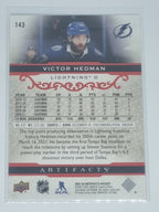 2021-22 Hockey Artifacts - #143 - Victor Hedman - Lightning - Ruby Parallel /499