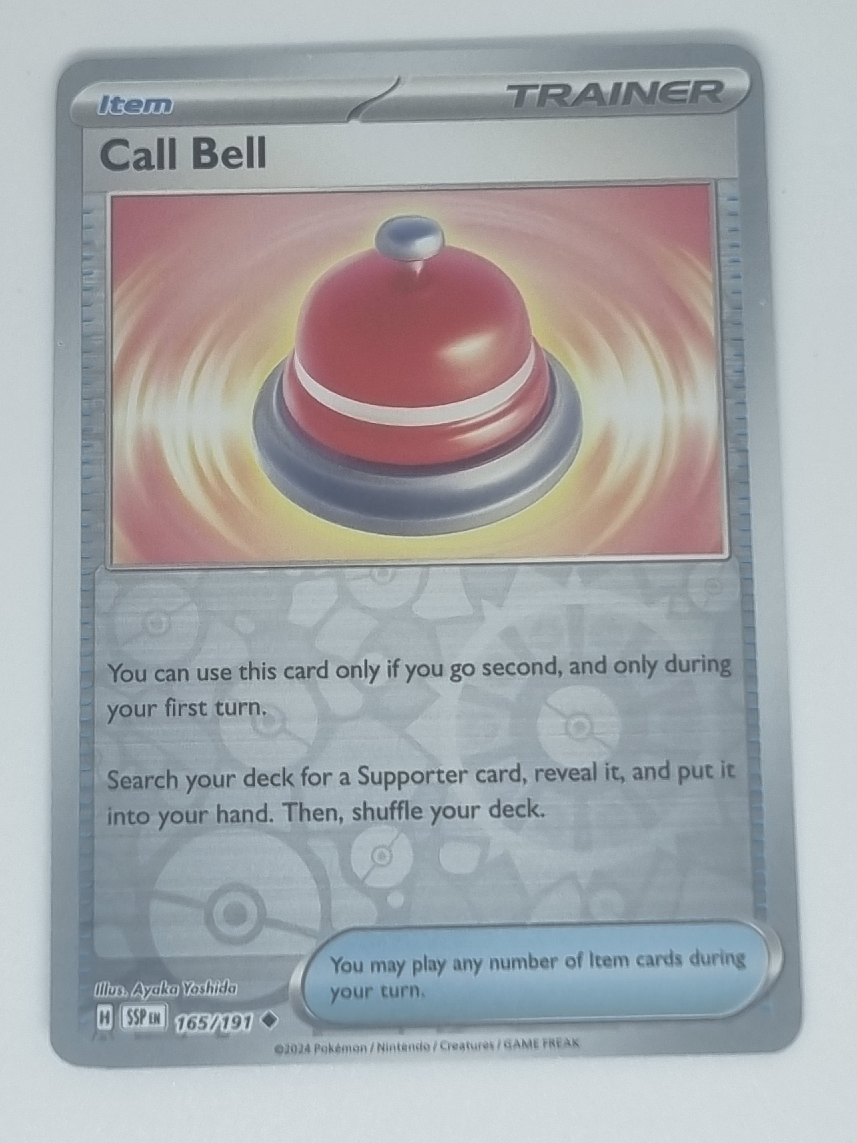 Pokemon TCG - Surging Sparks - #165/191 - Reverse Holo - Call Bell - Uncommon