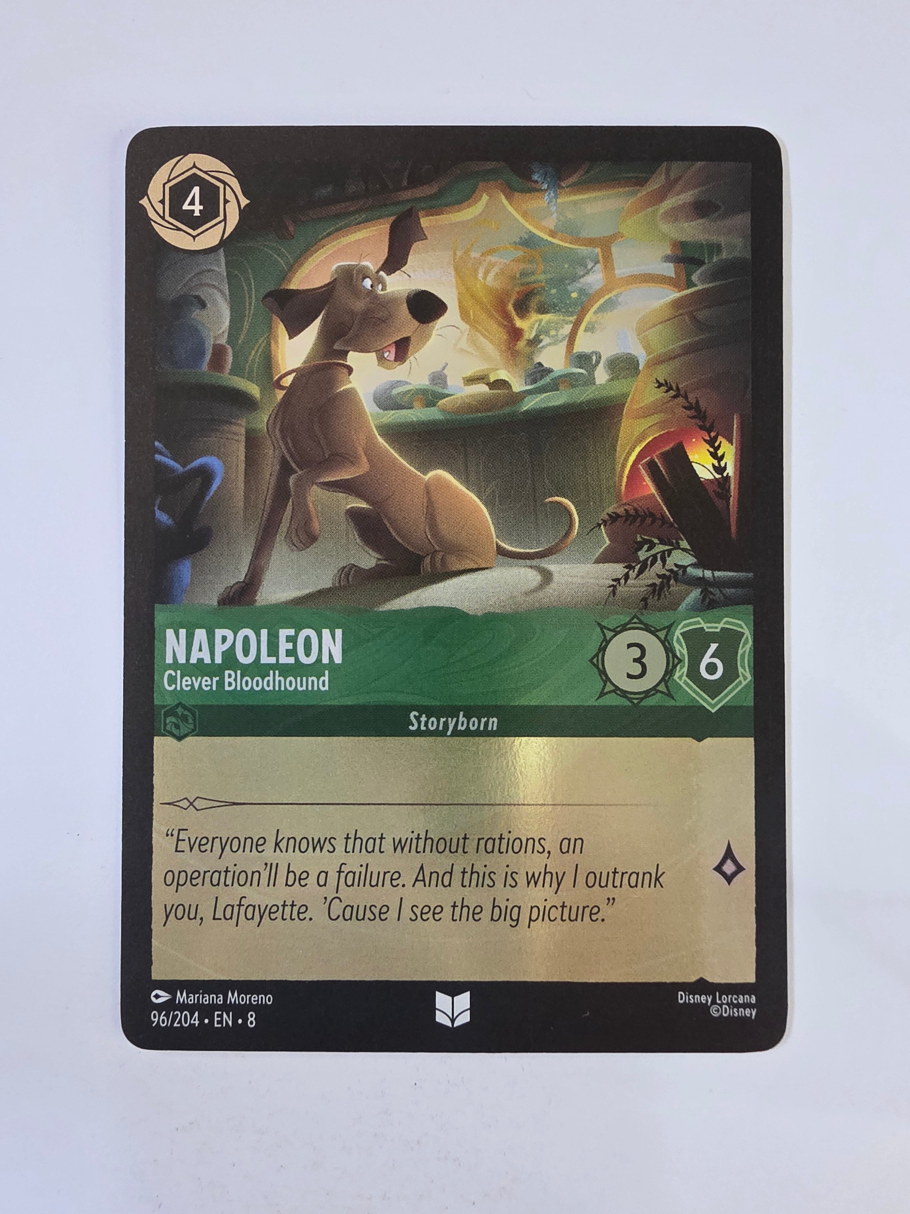 Disney Lorcana Reign of Jafar | Coldfoil | Napoleon Clever Bloodhound | #096 | Uncommon