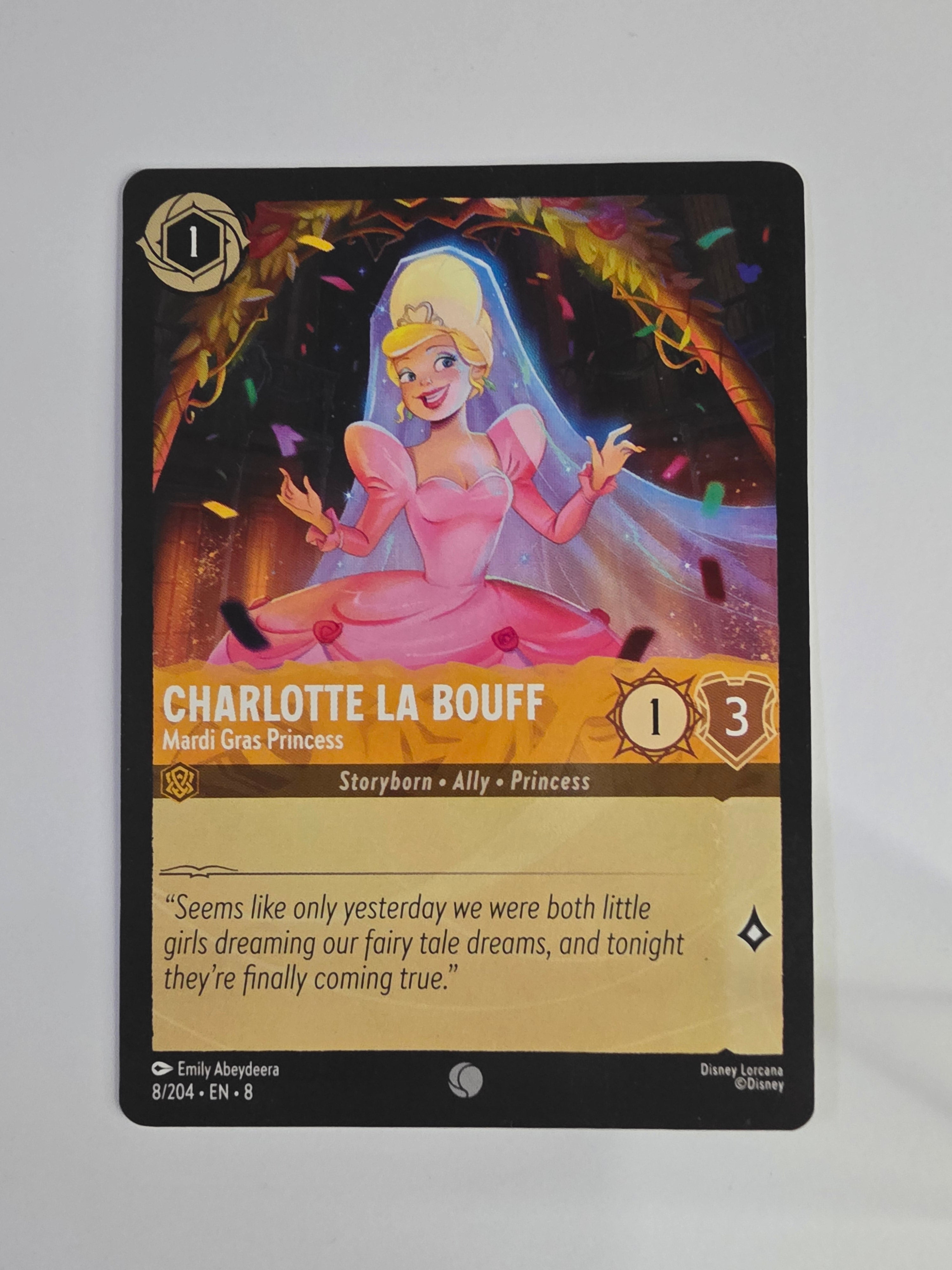 Disney Lorcana Reign of Jafar | Charlotte La Bouff Mardi Gras Princess | #008 | Common
