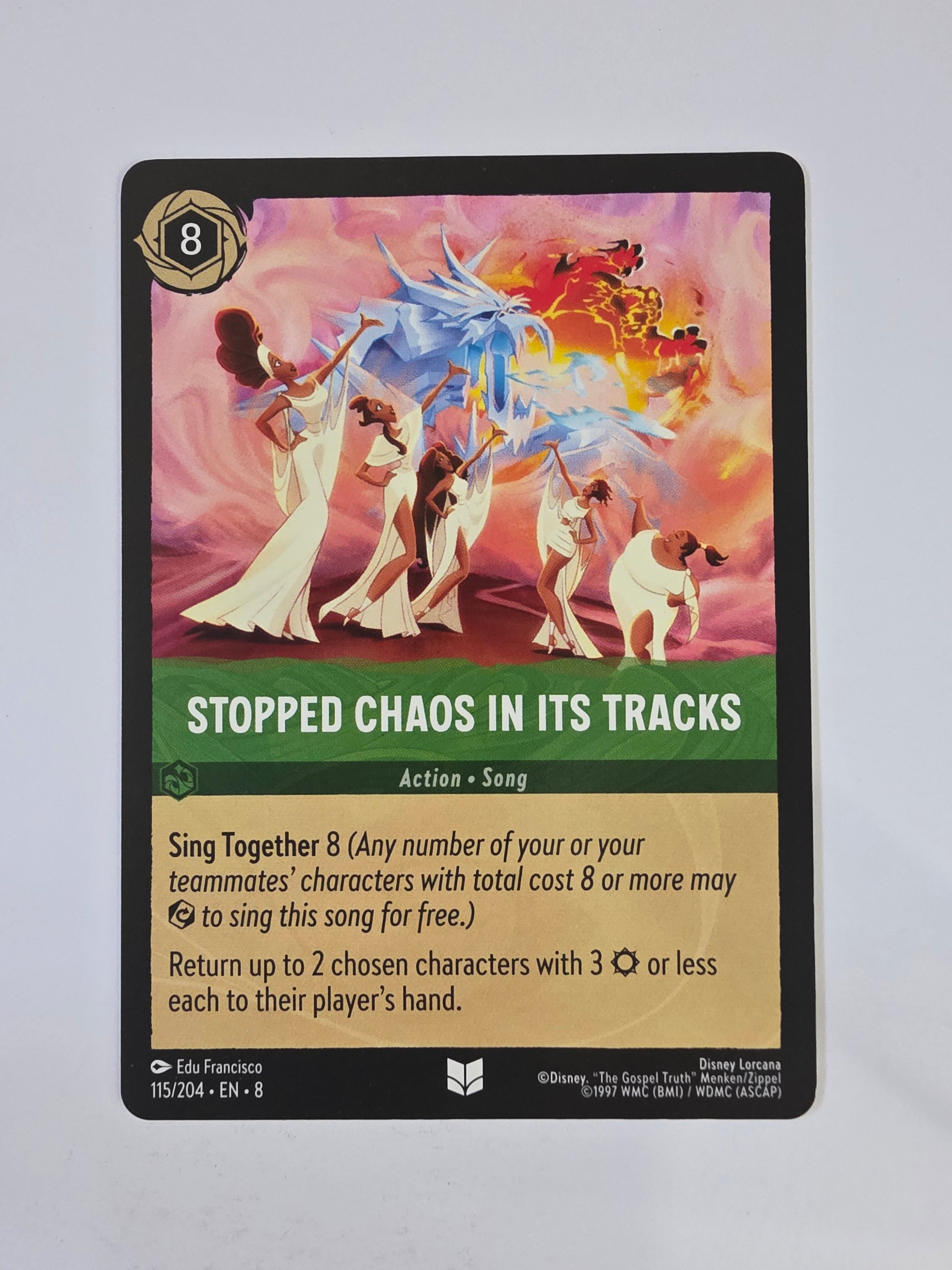 Disney Lorcana Reign of Jafar | Stopped Chaos in its Tracks | #115 | Uncommon