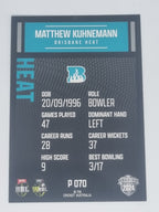 2024-25 LUXE Cricket Traders - Parallel - #P070 - Matthew Kuhnemann - Heat