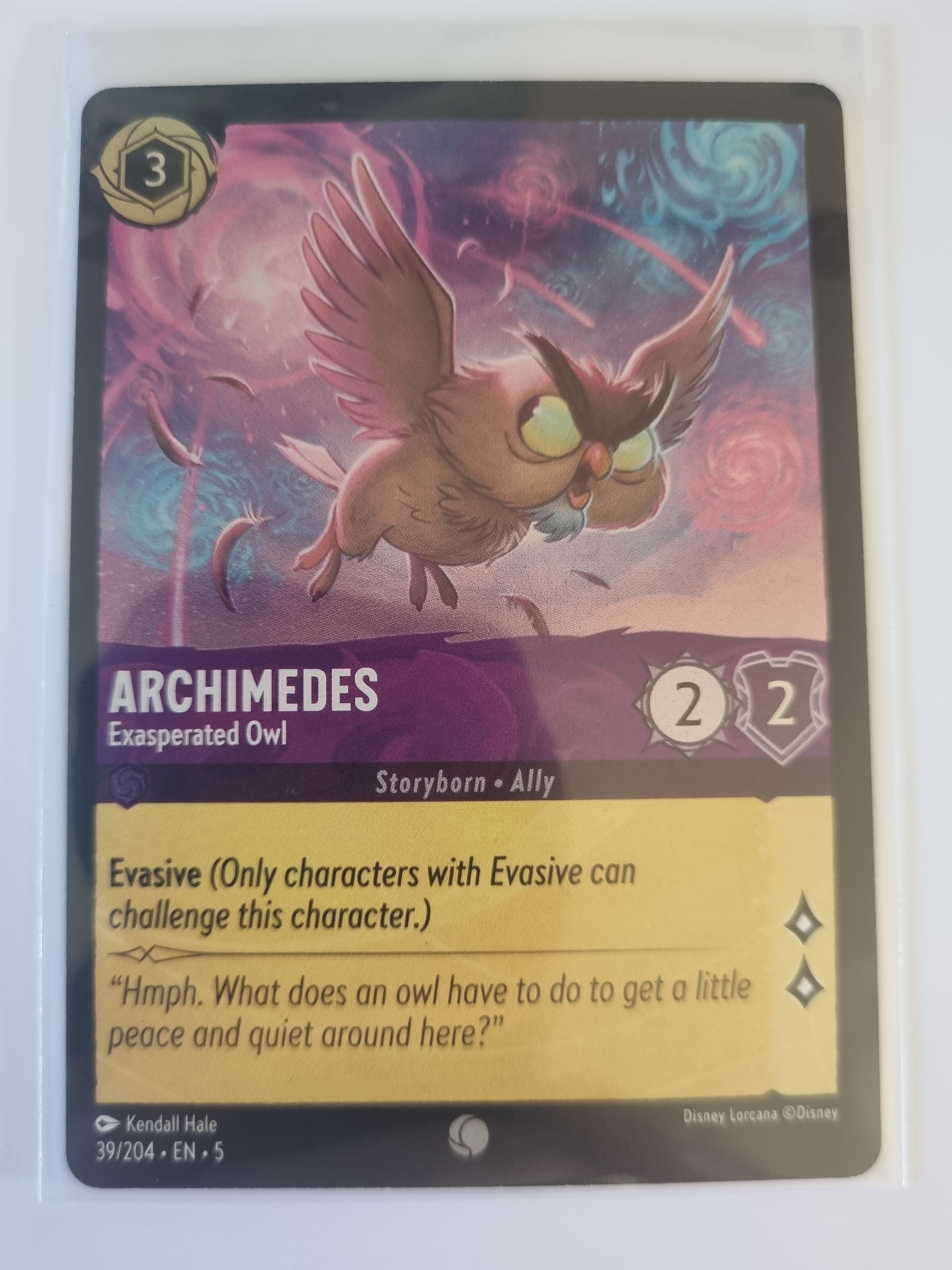 Shimmering Skies - Coldfoil - Archimedes - Exasperated Owl - 39/204 - Common