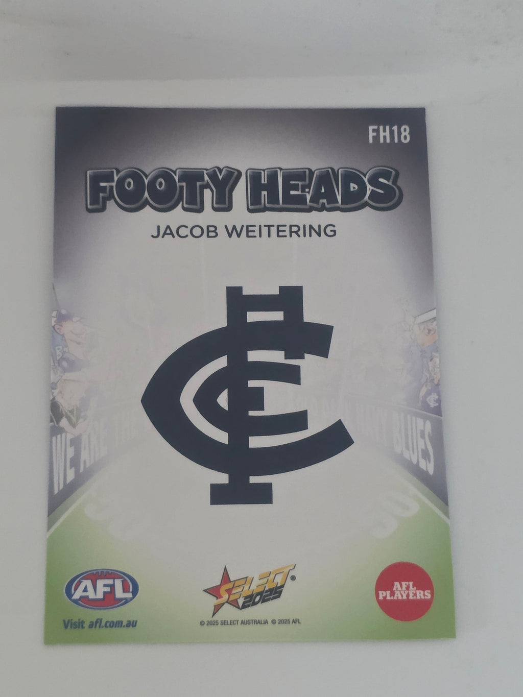 AFL Footy Stars 2025 | Footy Heads | #FH18 | J. Weitering | Carlton