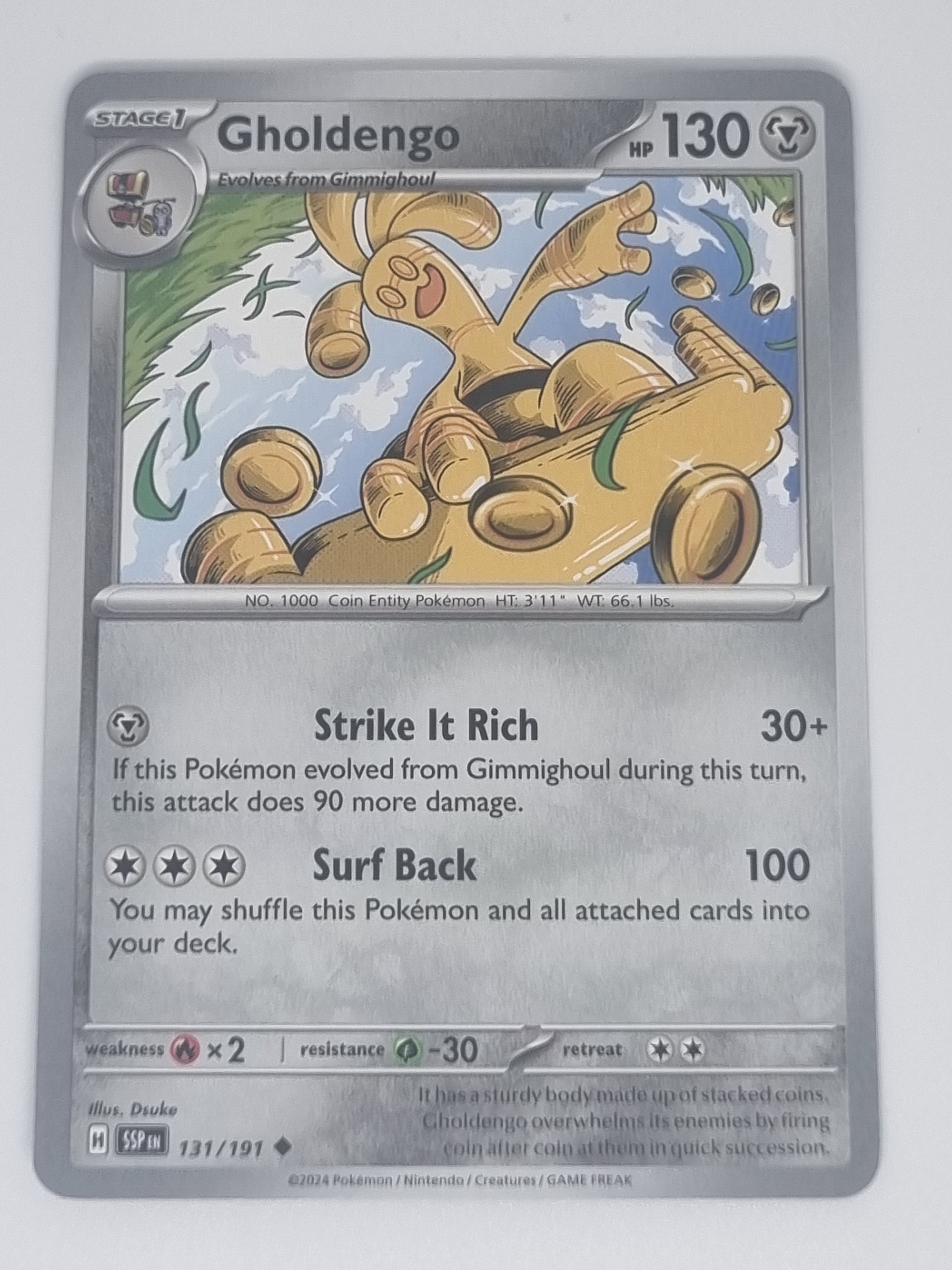 Pokemon TCG - Surging Sparks - #131/191 - Gholdengo - Uncommon