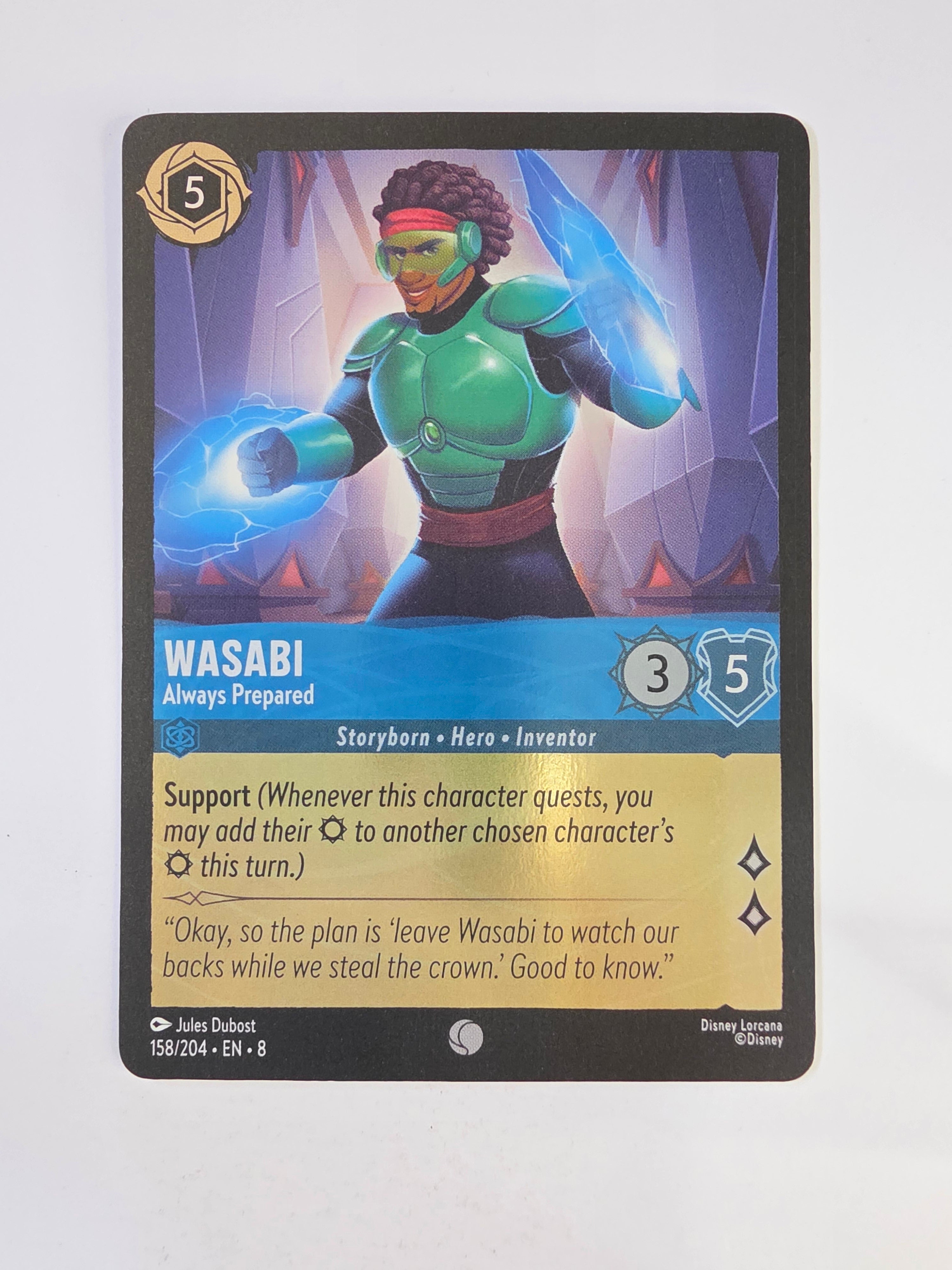 Disney Lorcana Reign of Jafar | Coldfoil | Wasabi Always Prepared | #158 | Common