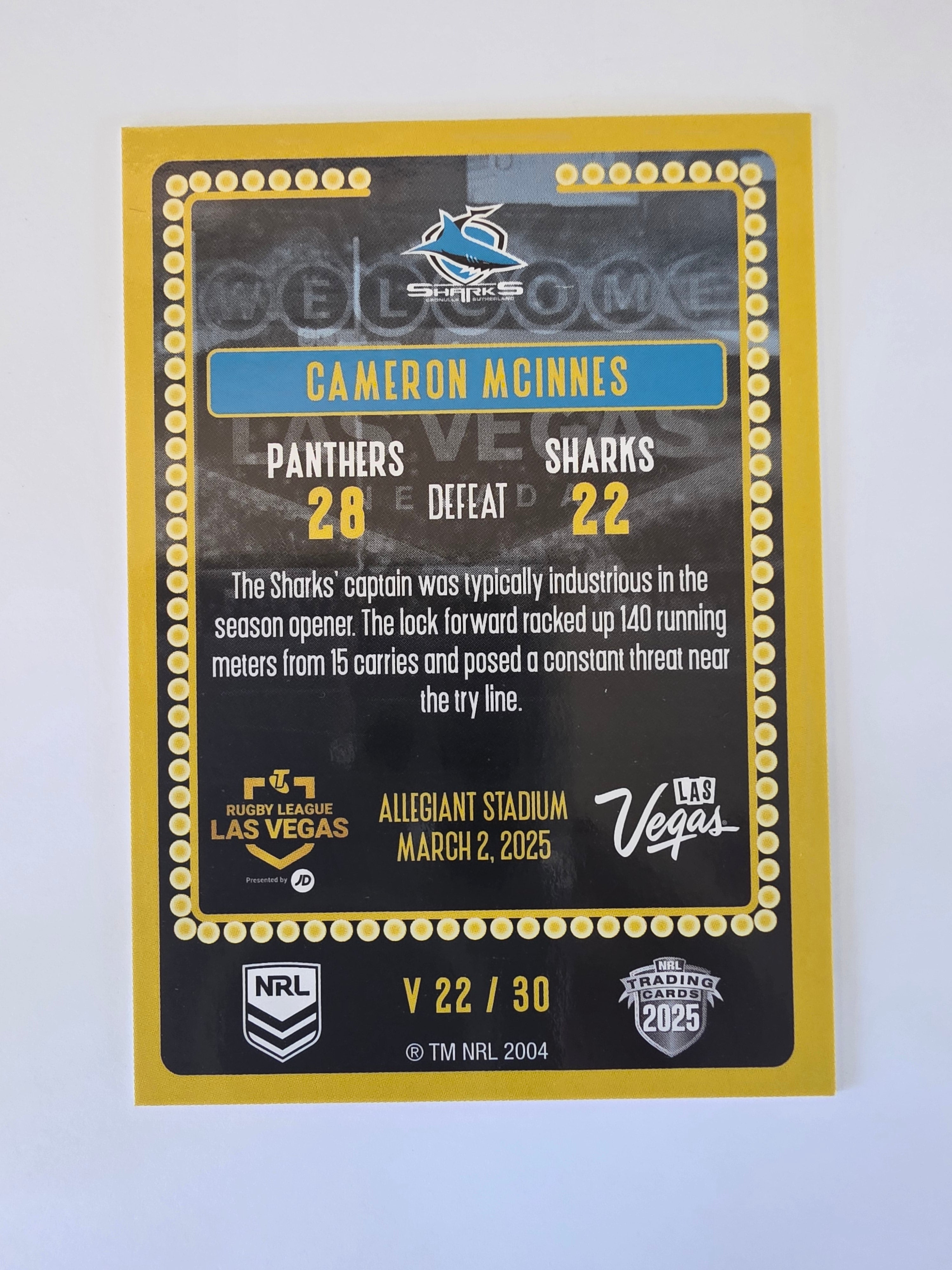 NRL 2025 Elite | 2025 Vegas Round | #V22 | Cameron Mcinnes | Sharks