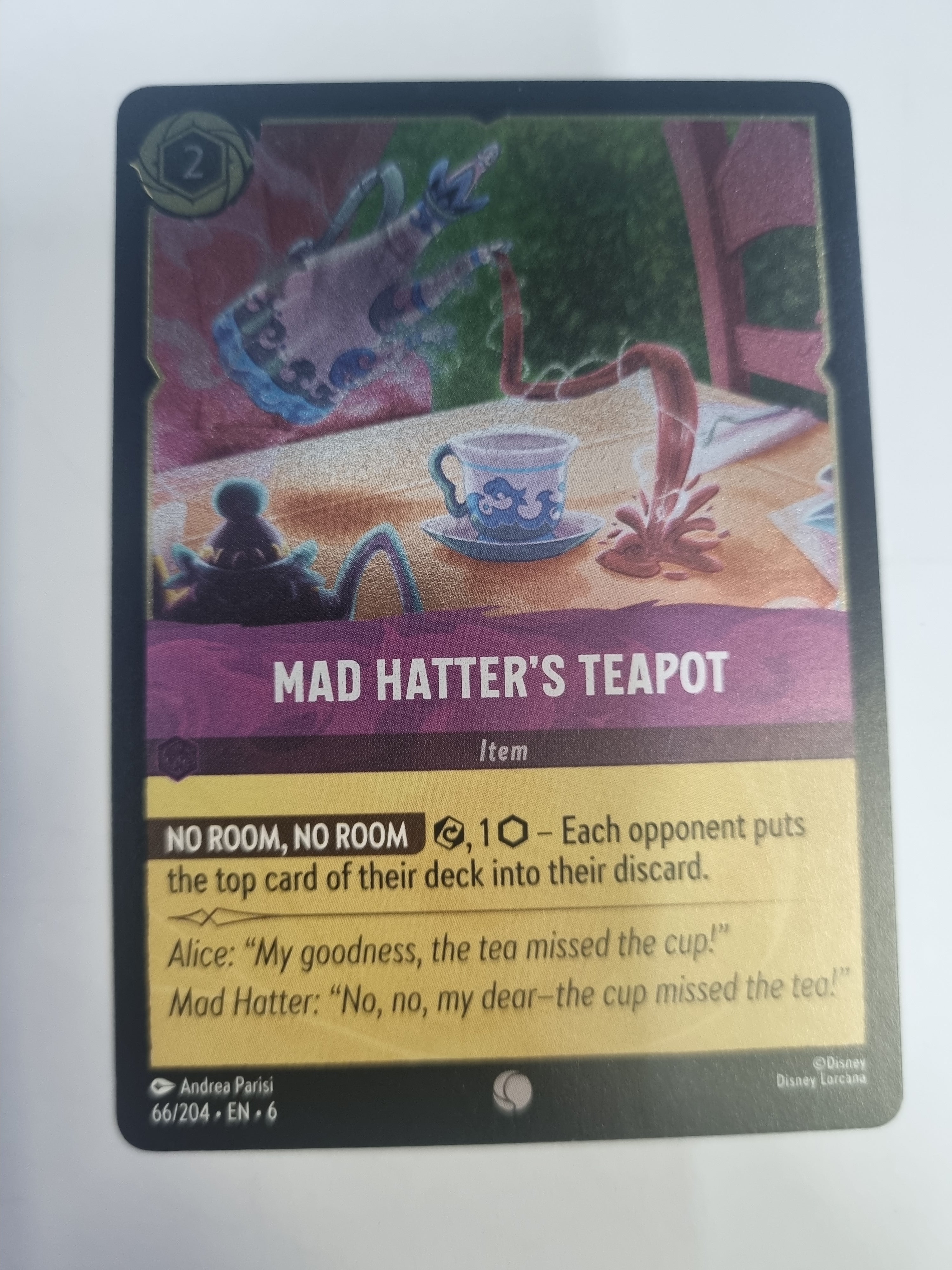 Lorcana Azurite Sea - COLDFOIL - Mad Hatter's Teapot - #66/204 - Common