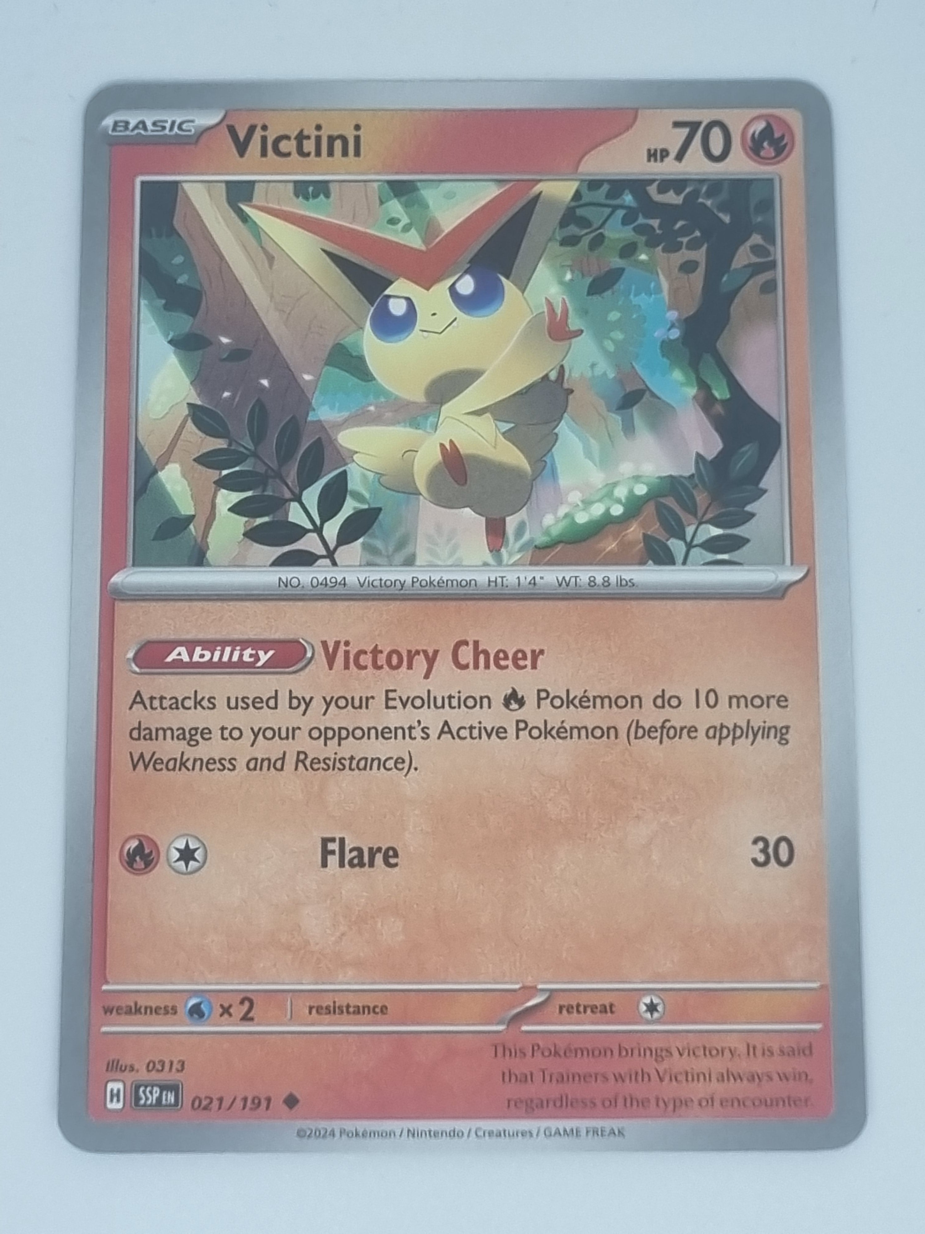 Pokemon TCG - Surging Sparks - #021/191 - Victini - Uncommon