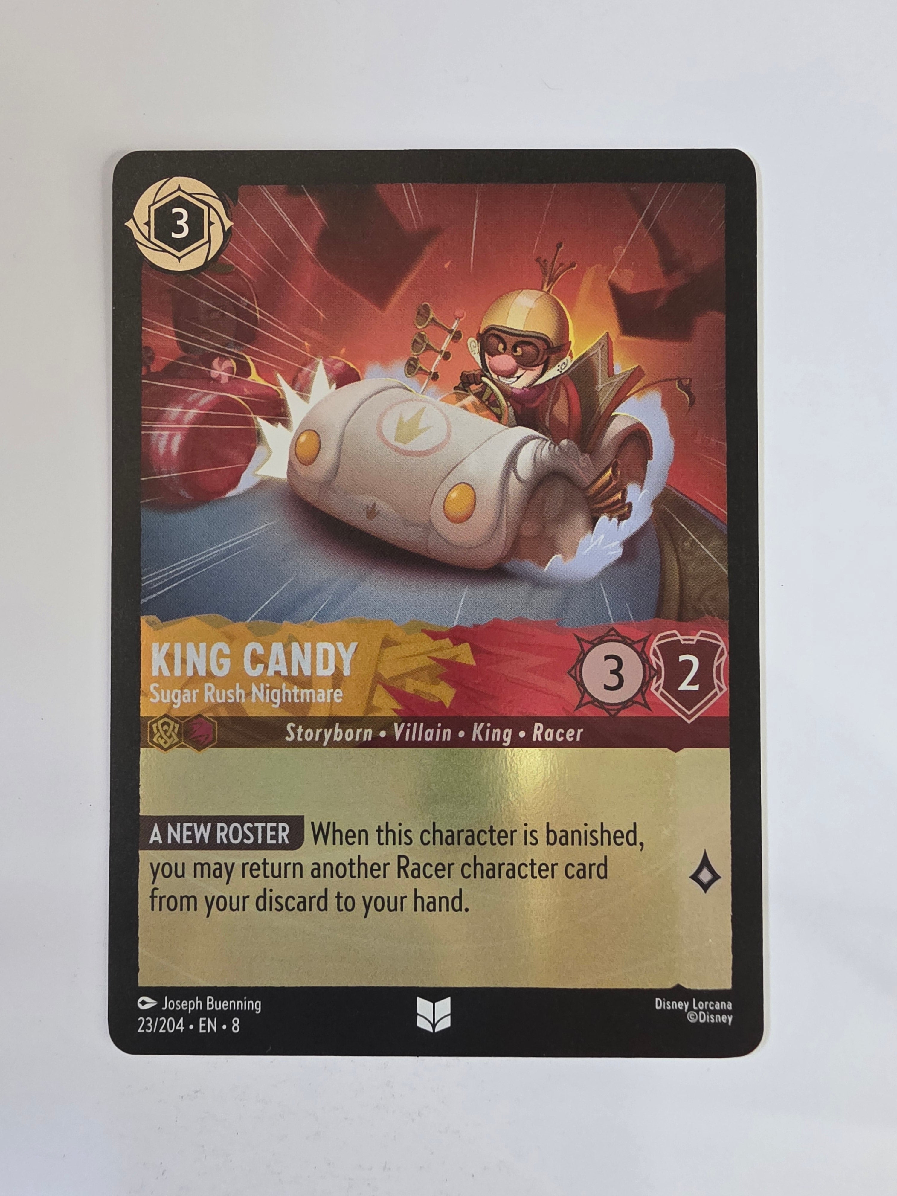Disney Lorcana Reign of Jafar | Coldfoil | King Candy Sugar Rush Nightmare | #023 | Uncommon